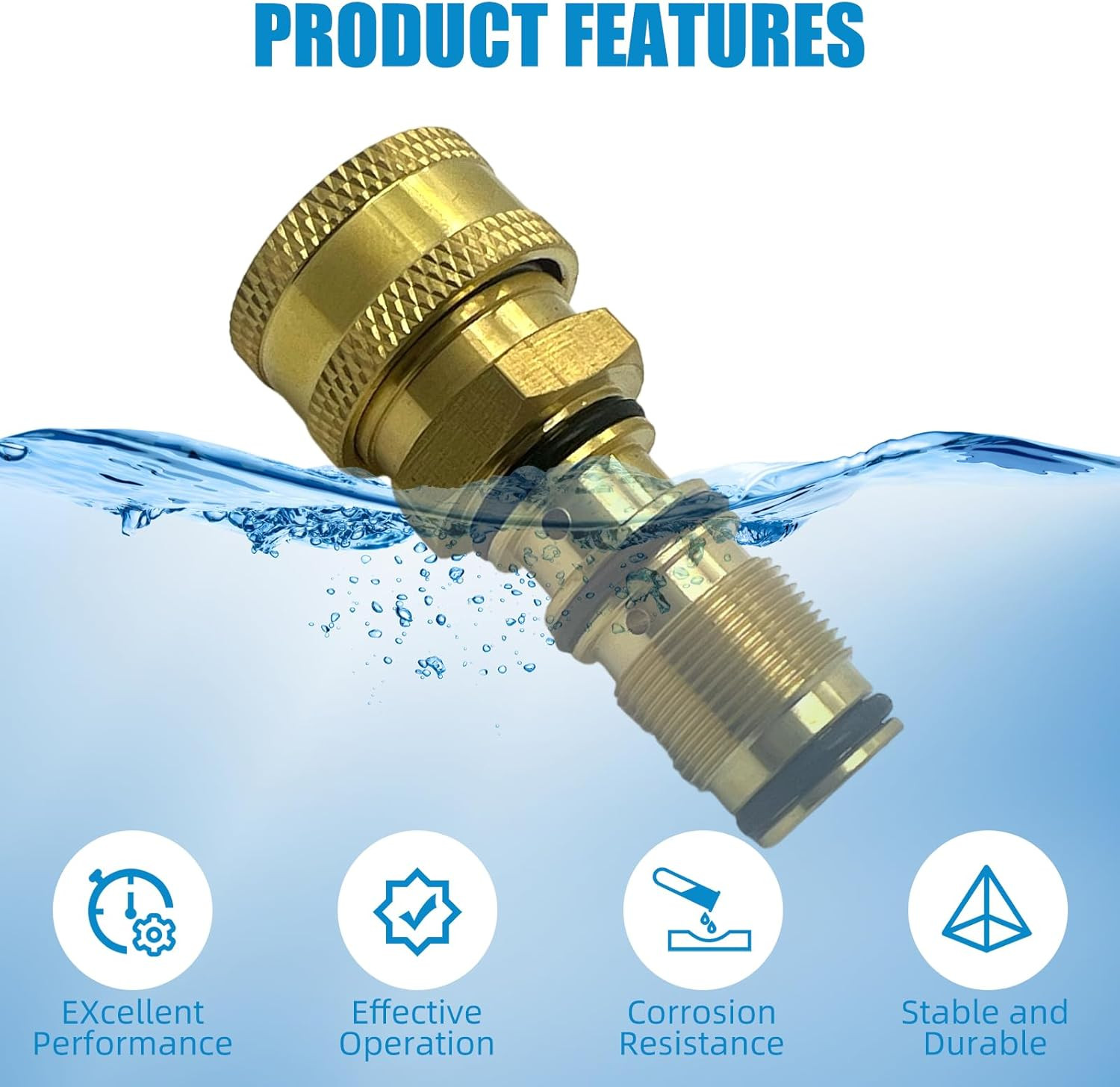 High Pressure Washer Pumps Replacement Water Outlet Kit Fitting with Pre-Install