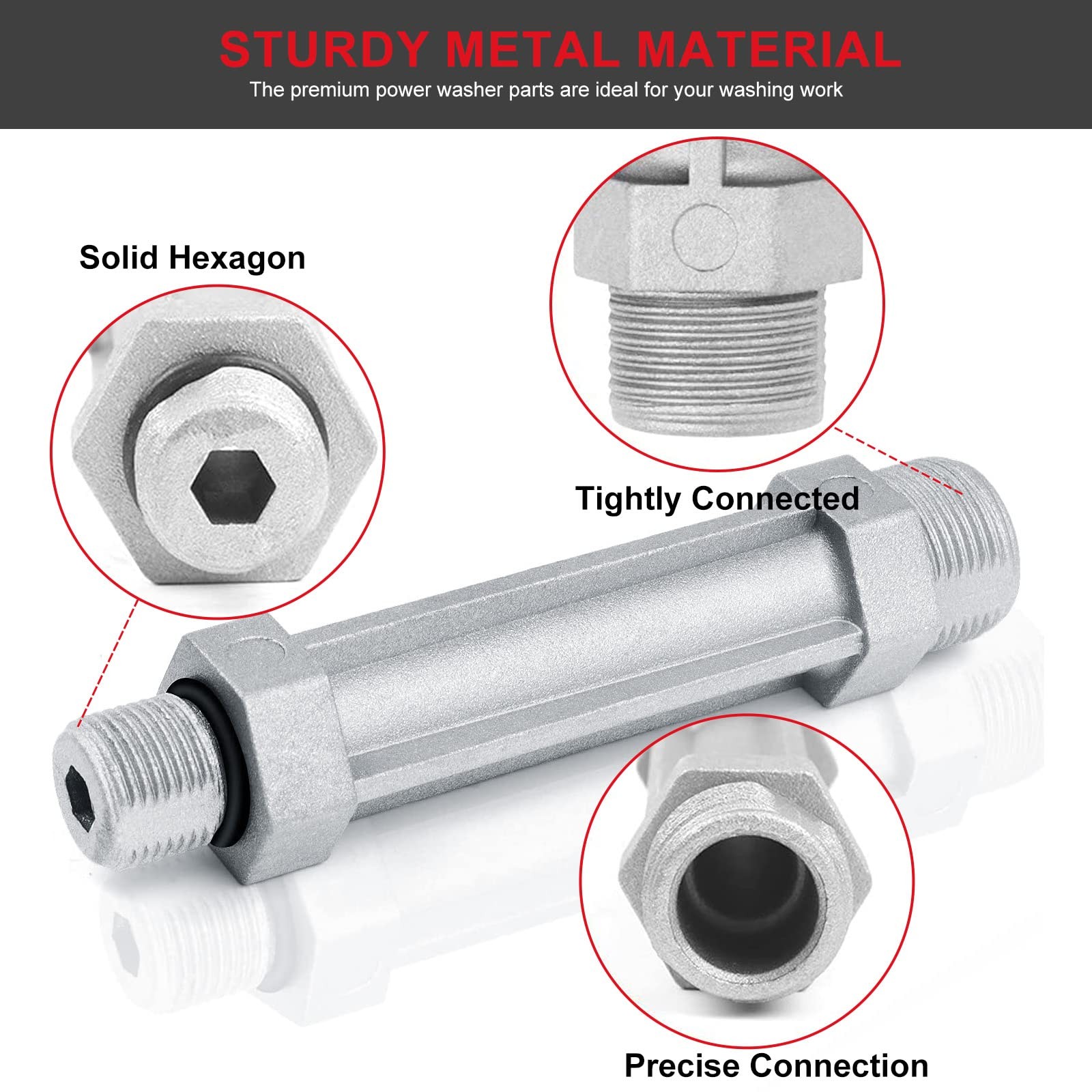 Outlet Tube Replacement for Craftsman Pressure Washer, 6 Inch, Durable Metal