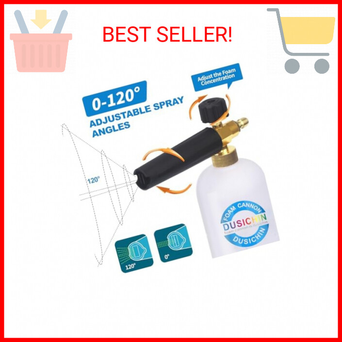 DUSICHIN SFL-001 Foam Cannon Snow Foam Lance Pressure Washer Jet Wash Quick Rele
