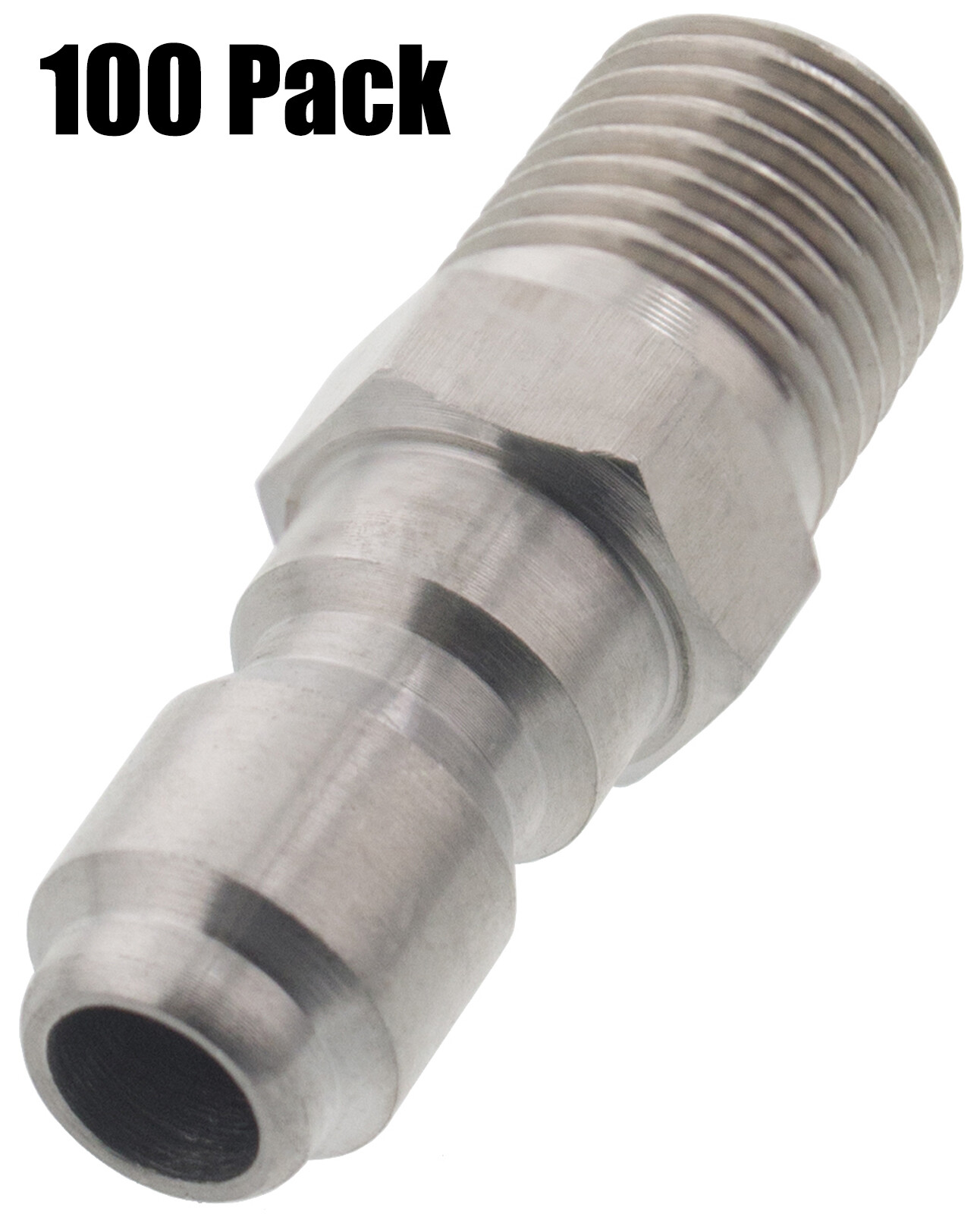 (100) 1/4″ MPT Male Stainless Steel Plug Quick Connect Coupler Pressure Washer