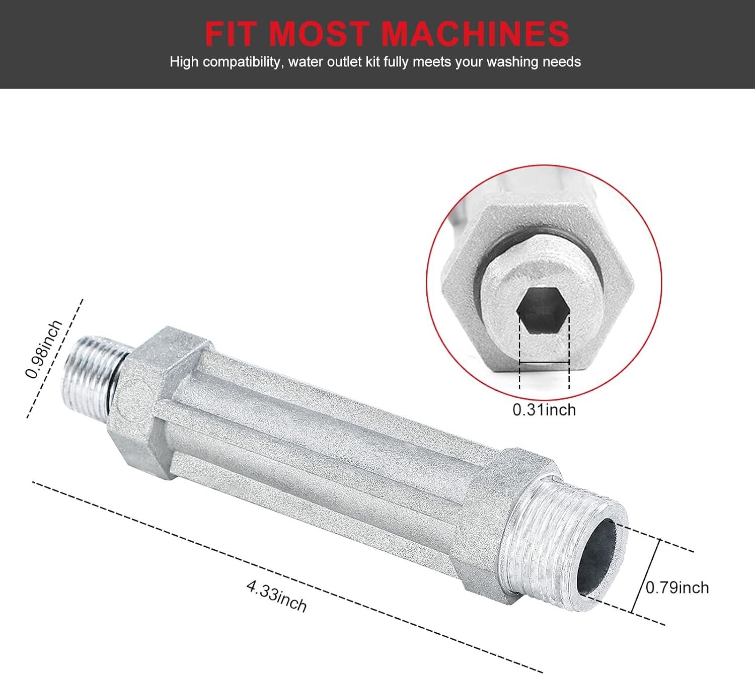 Pressure Washer Parts Outlet Tube Replacement for Craftsman Power Washer