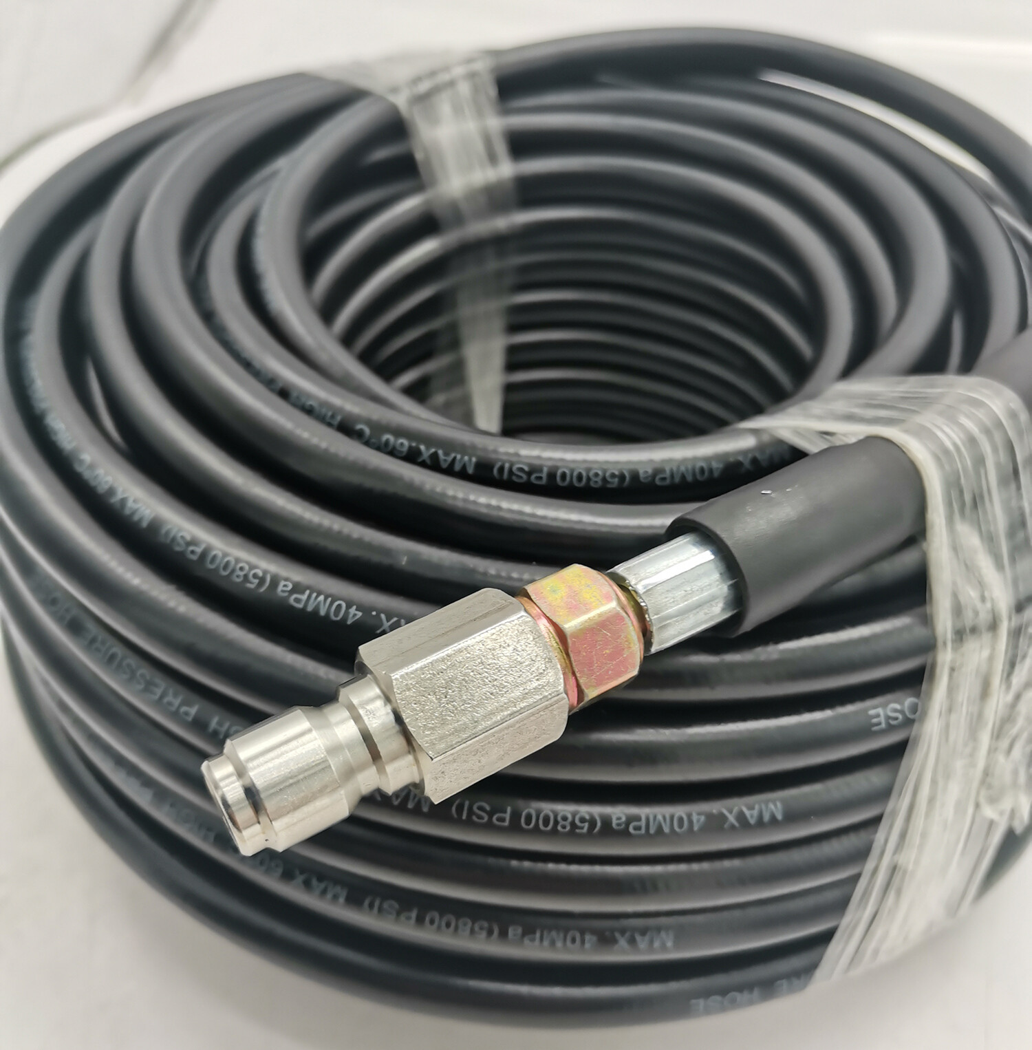 High Pressure Washer Hose 25/50/100′ 5800PSI 3/8″ QC Power Washer Extension Tube
