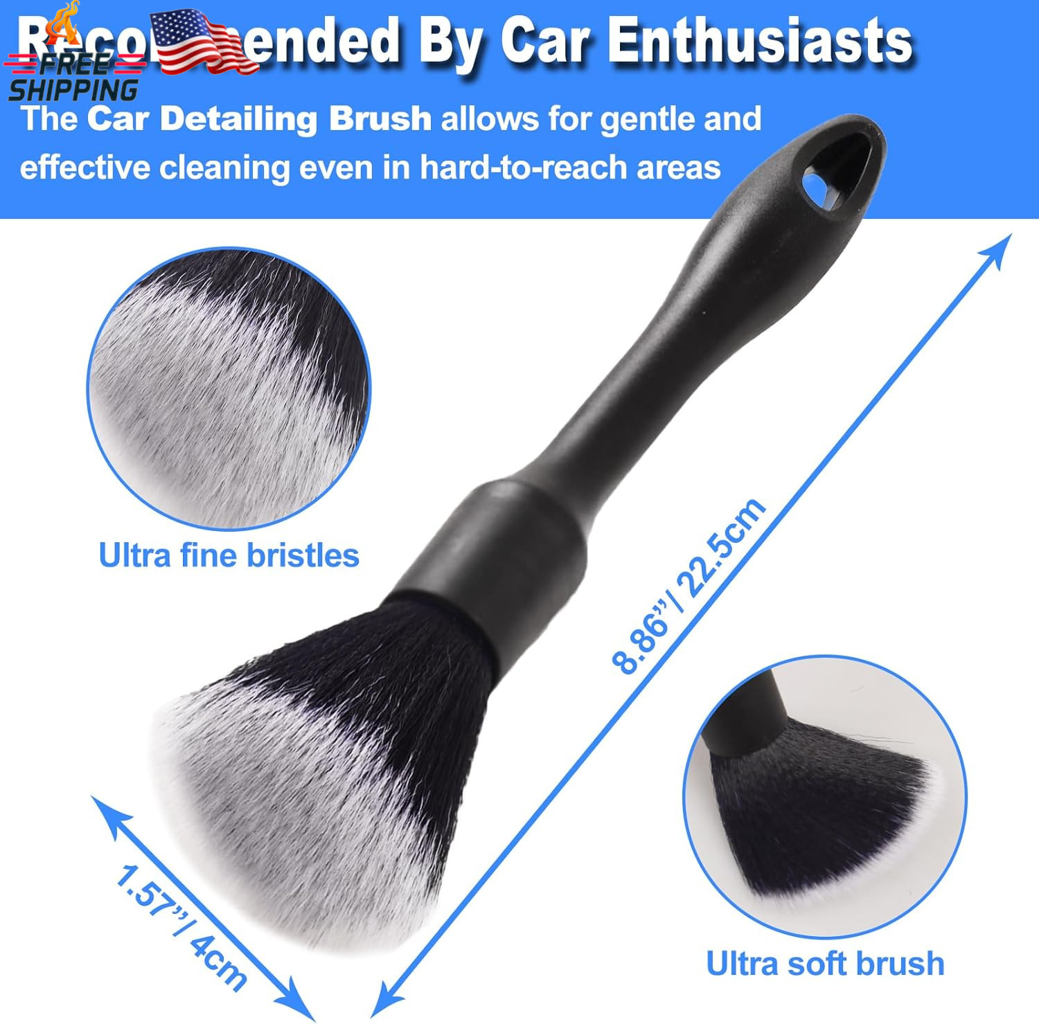 NIKCOSMK 3PCS Wheel Brush Kit for Cleaning Wheel and Tire, Wheel and Rim Brush,