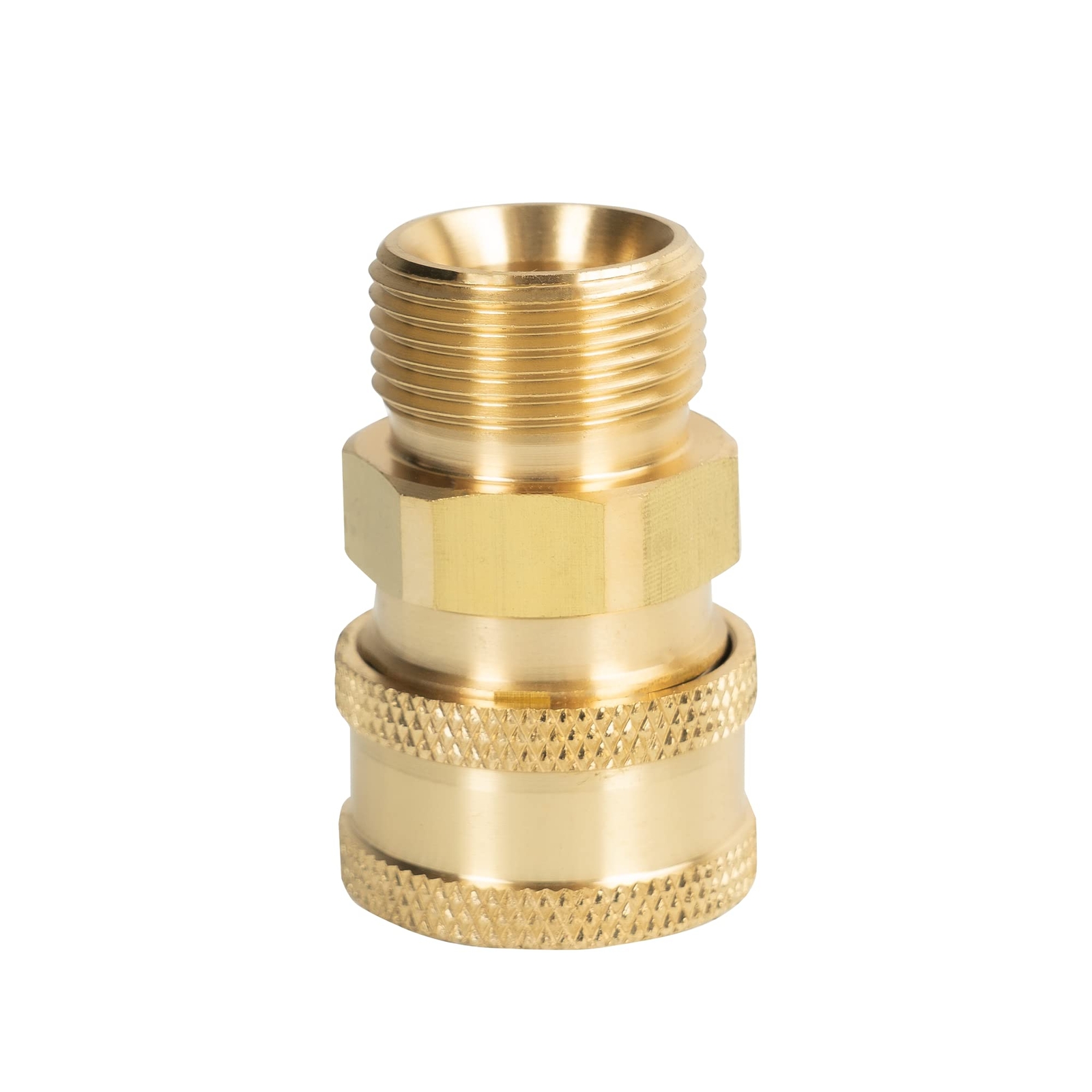 4) Pressure Washer Adapter Set Quick Connect Kit Metric M22 14mm Female to 3/8″