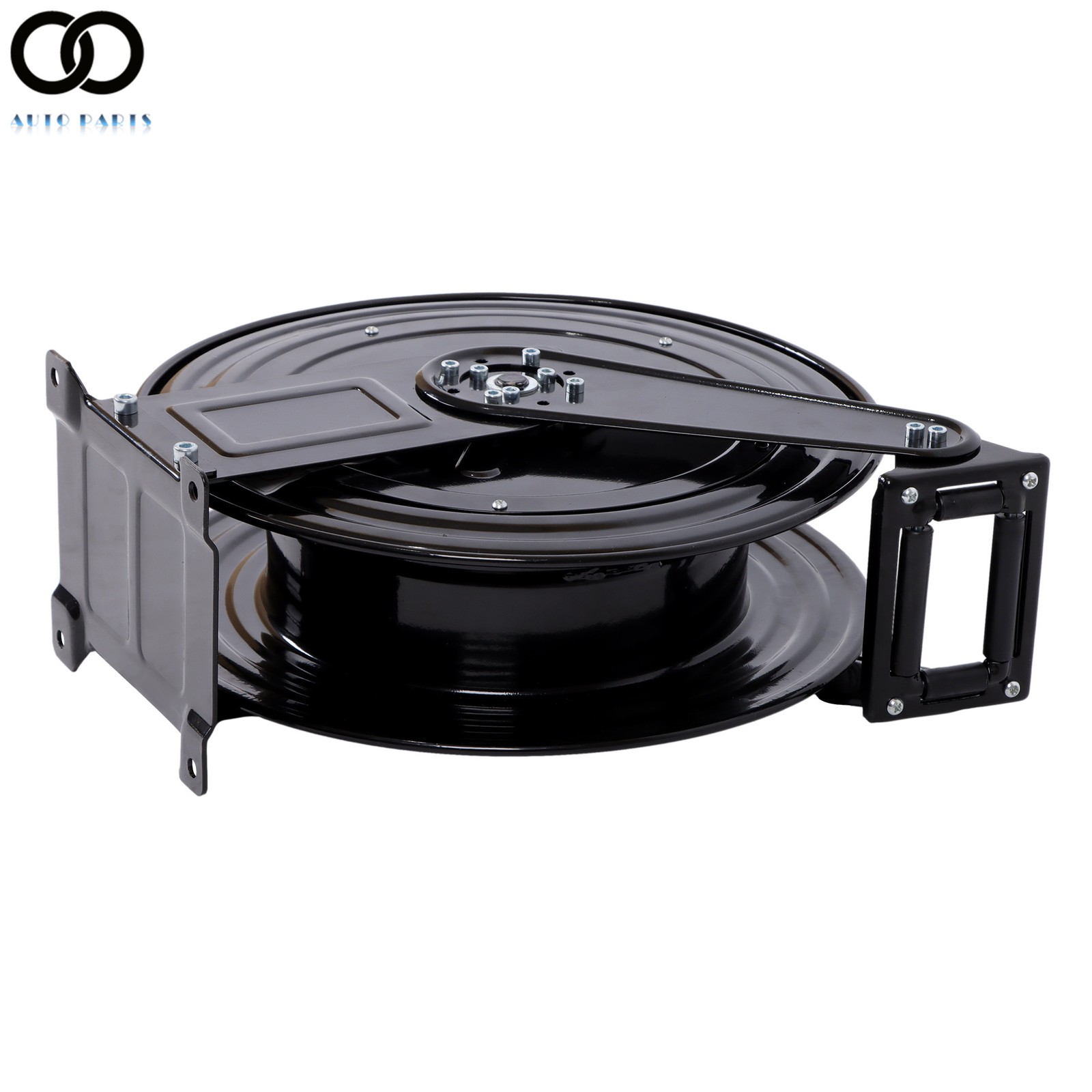 3/8″×50 FT Steel High Pressure Washer Hose Reel with Swivel Arm 4000 PSI