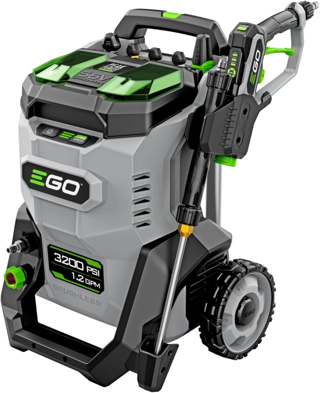 Electric Pressure Washer 3200 PSI Gray EGO Power+ HPW3200 Battery Charger