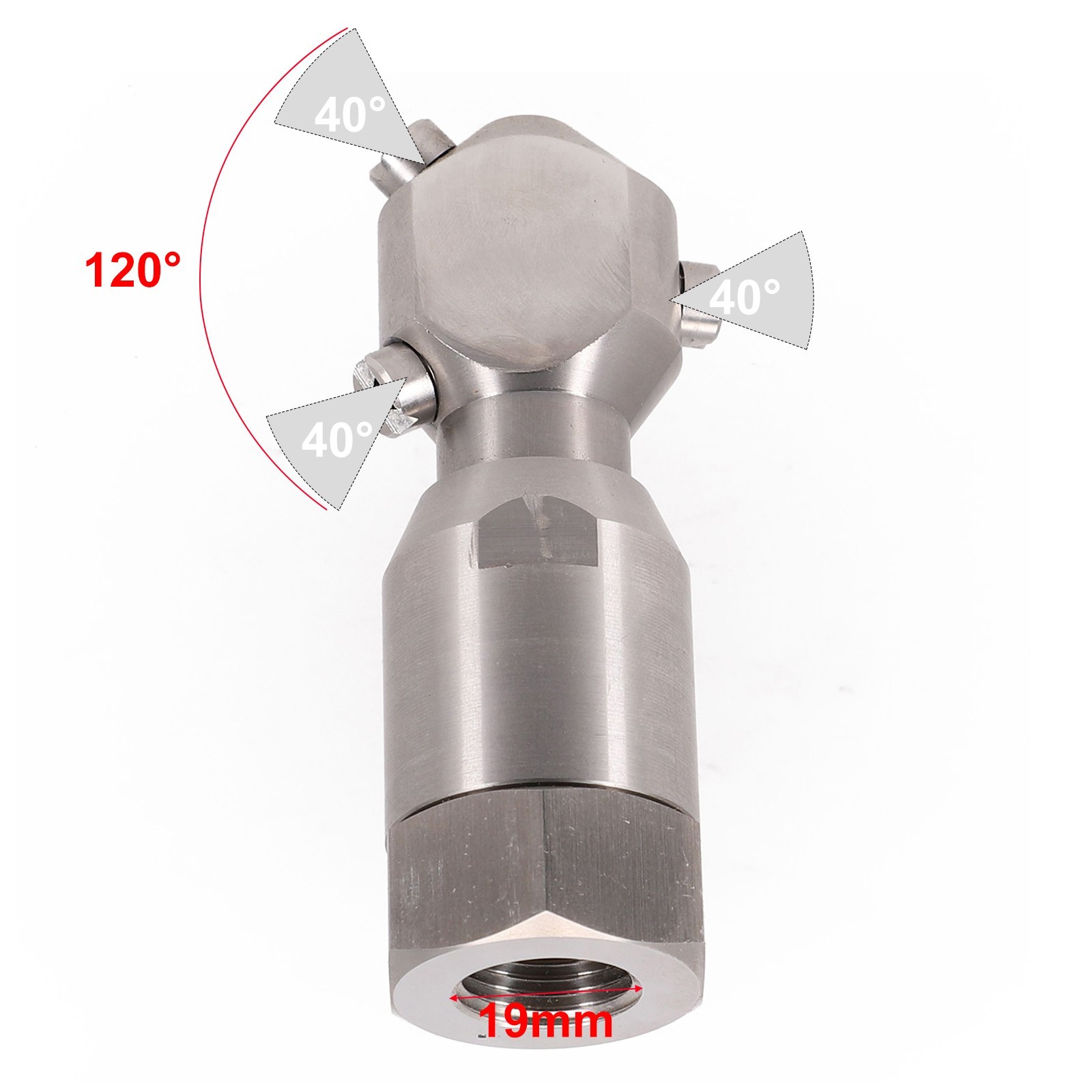 Stainless Steel 360 Rotation Nozzle for Thorough Tank Washing Applications