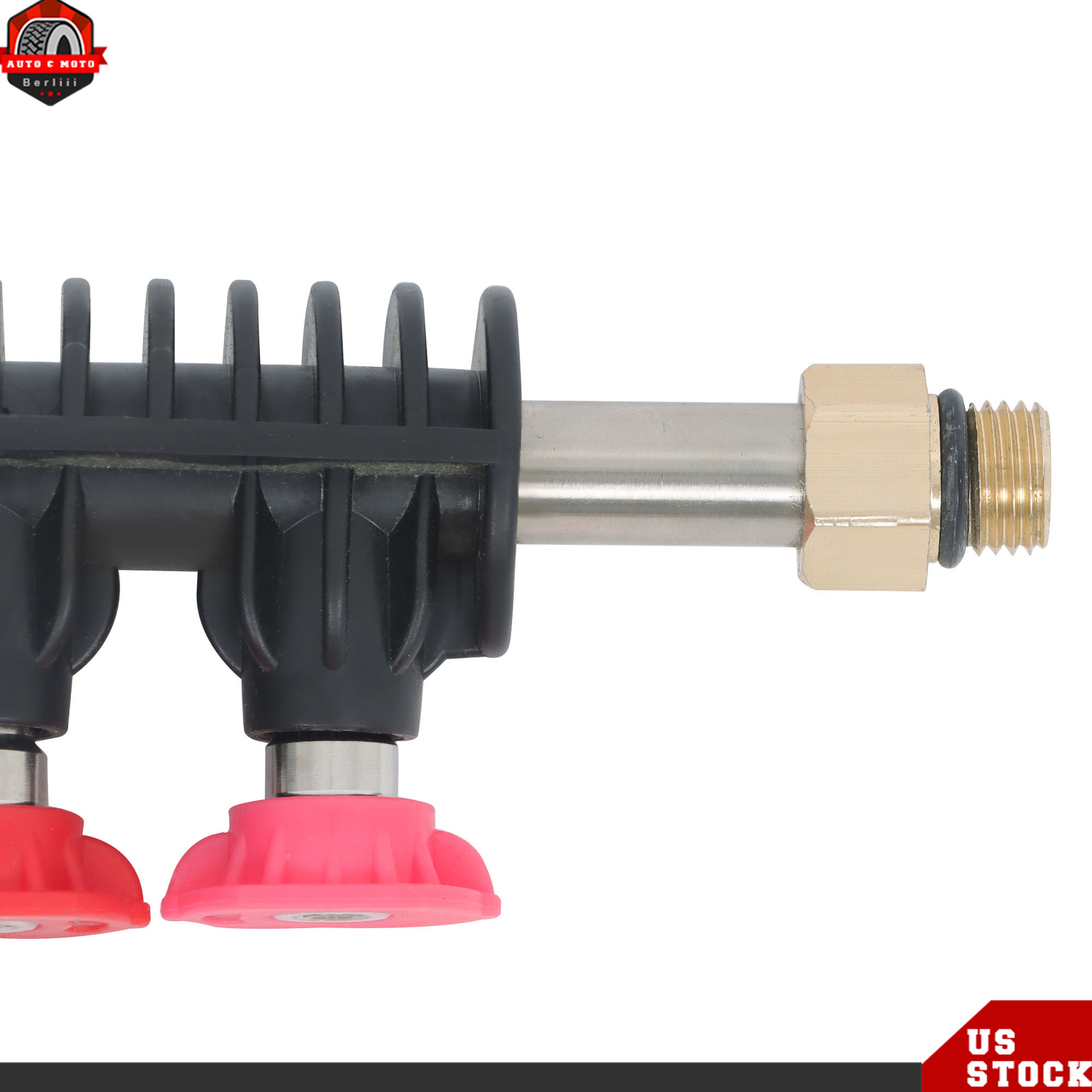 High Pressure Washer Gun Extension Wand Lance Gutter Cleaner Nozzles Kit 4000PSI