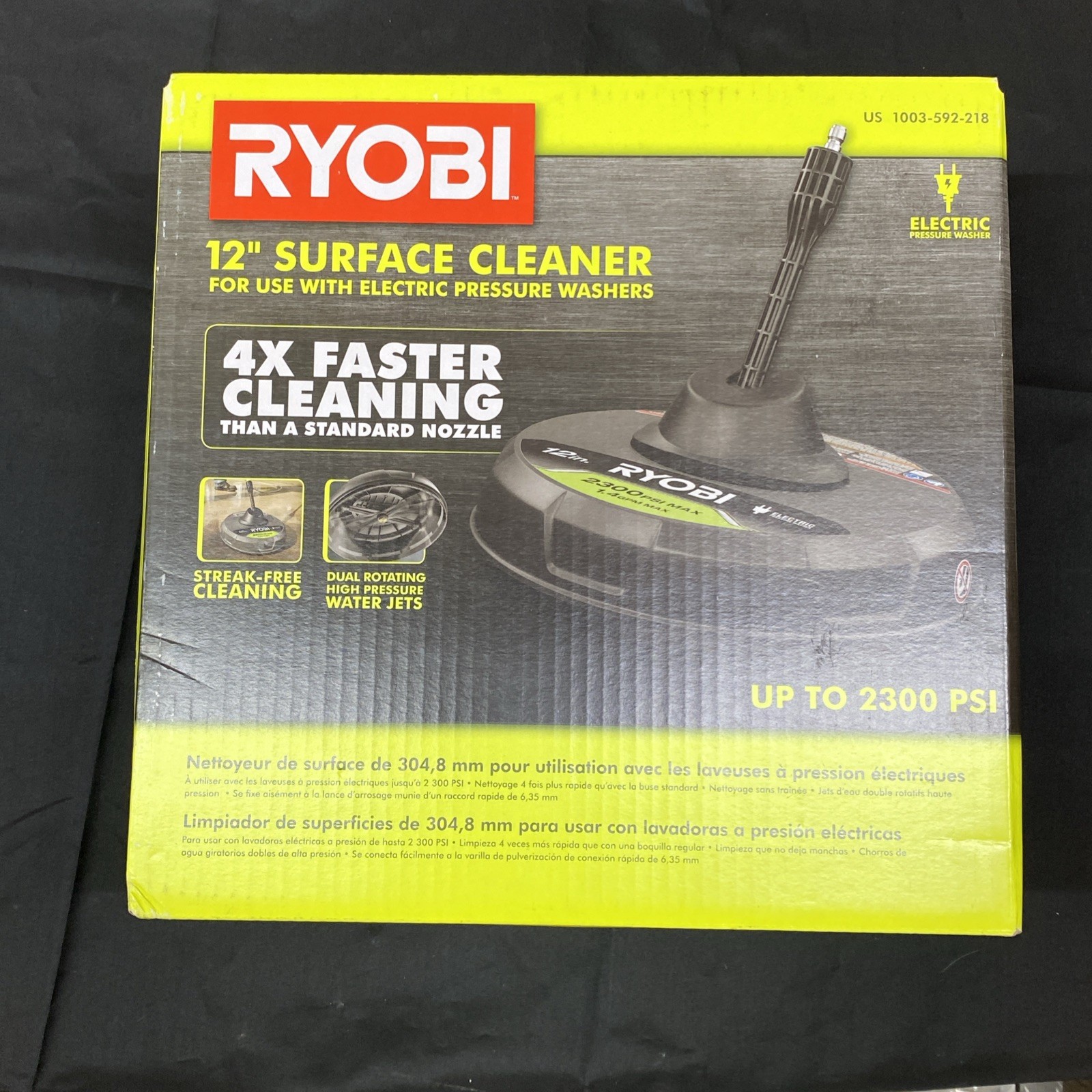 Ryobi 12in Electric Pressure Washer Surface Cleaner Attachment New