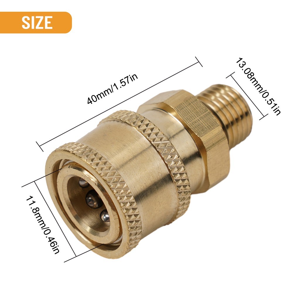 1/4 Inch Quick Release Connector Coupler Fitting For High Pressure-Washer & Hose