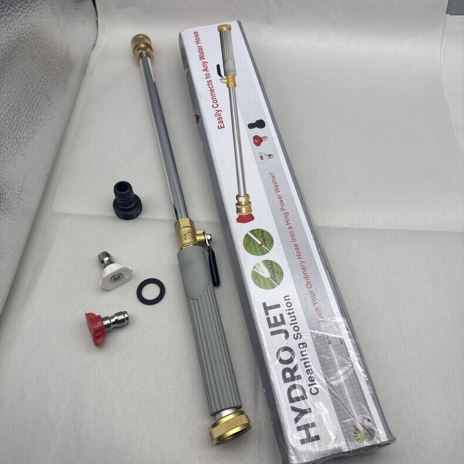 Hydro Jet Cleaning Solution Power Washer Wand, High Pressure Wand 2 Nozzle *READ