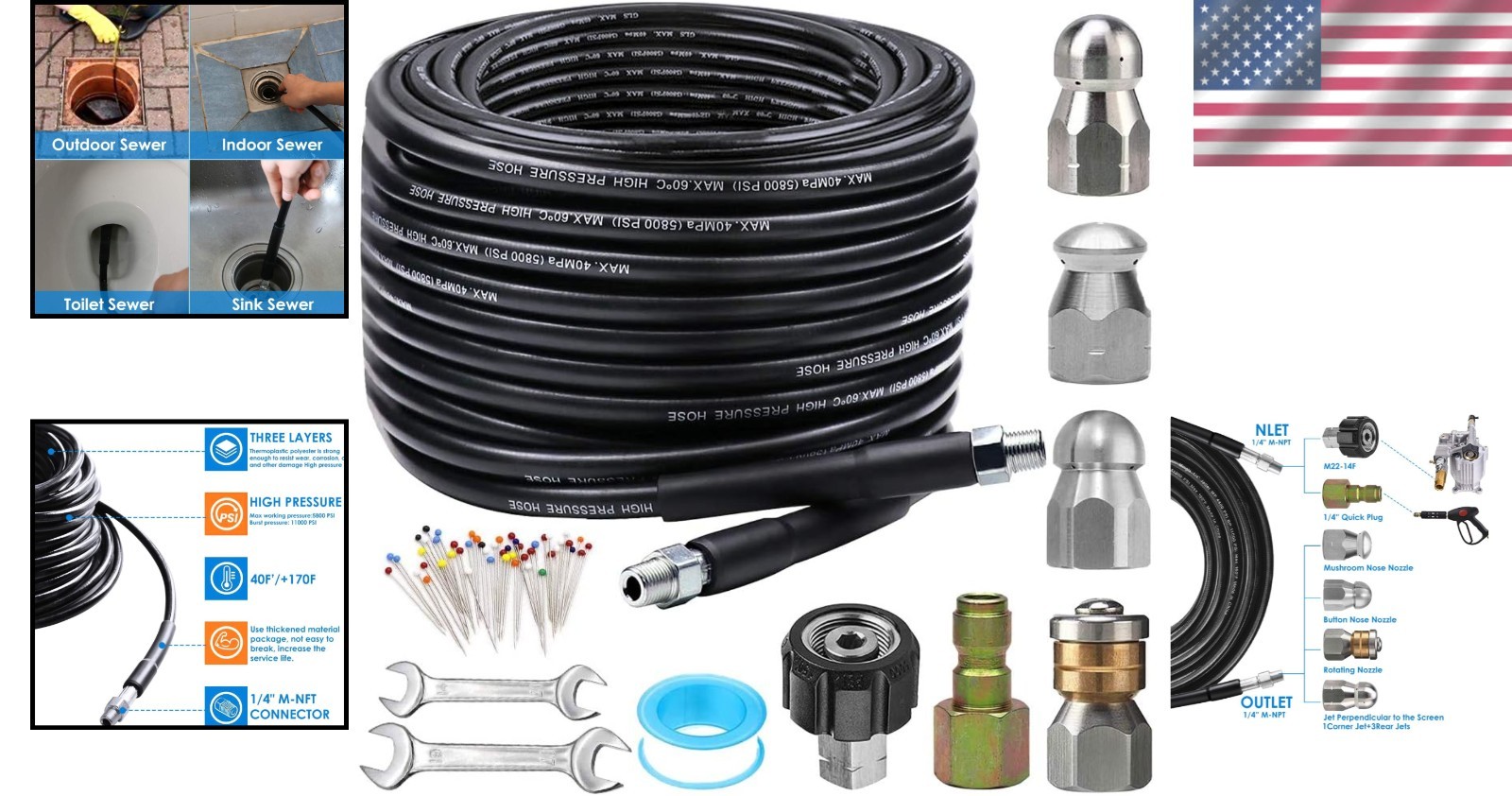 Quick Connect Plugs & Fittings for Pressure Washer