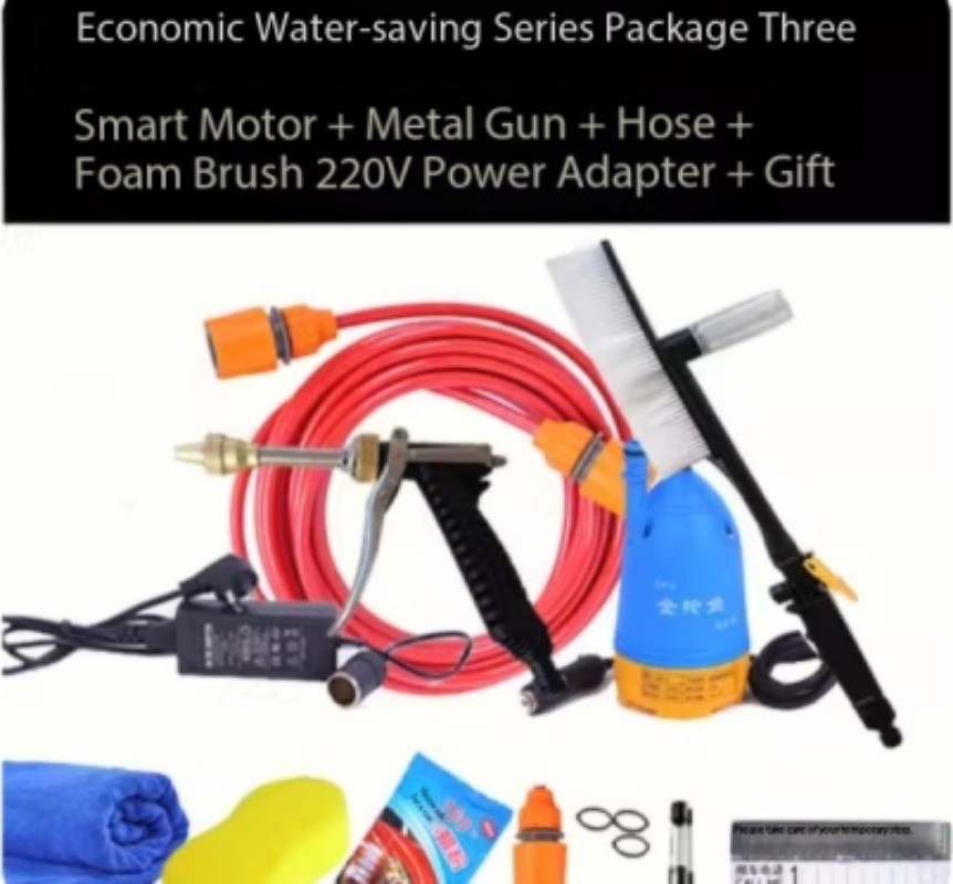 12V High-Pressure Car Wash Machine for Home Use 220V Portable Car Washer