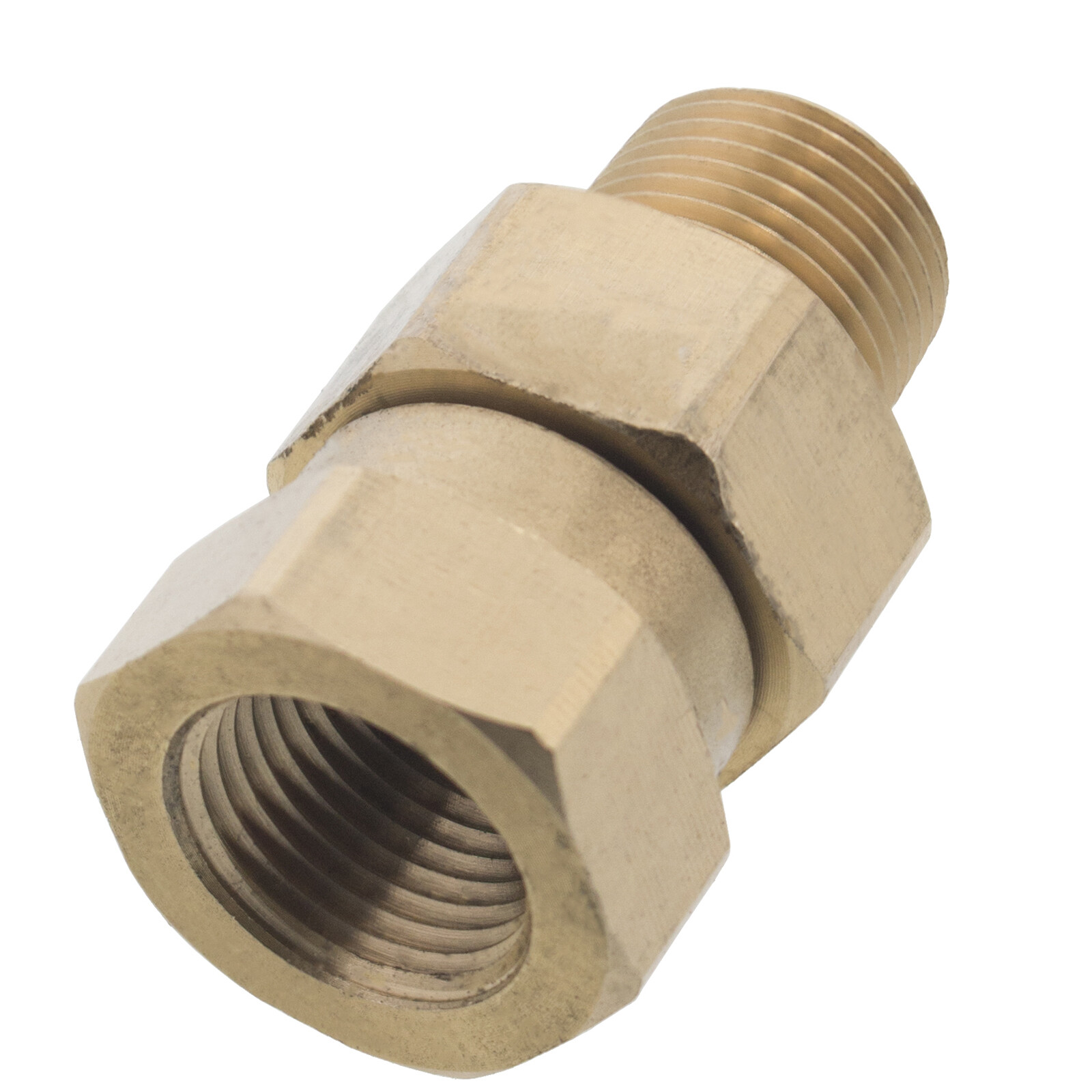 Erie Tools Pressure Washer 3/8″ Male to Female NPT Brass Swivel Coupler 3200 PSI