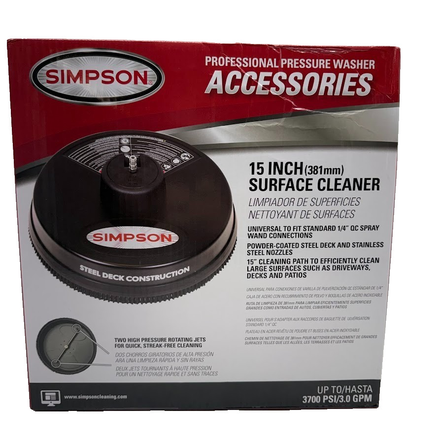SIMPSON Universal 15 in. 3700 PSI Pressure Washer Surface Cleaner