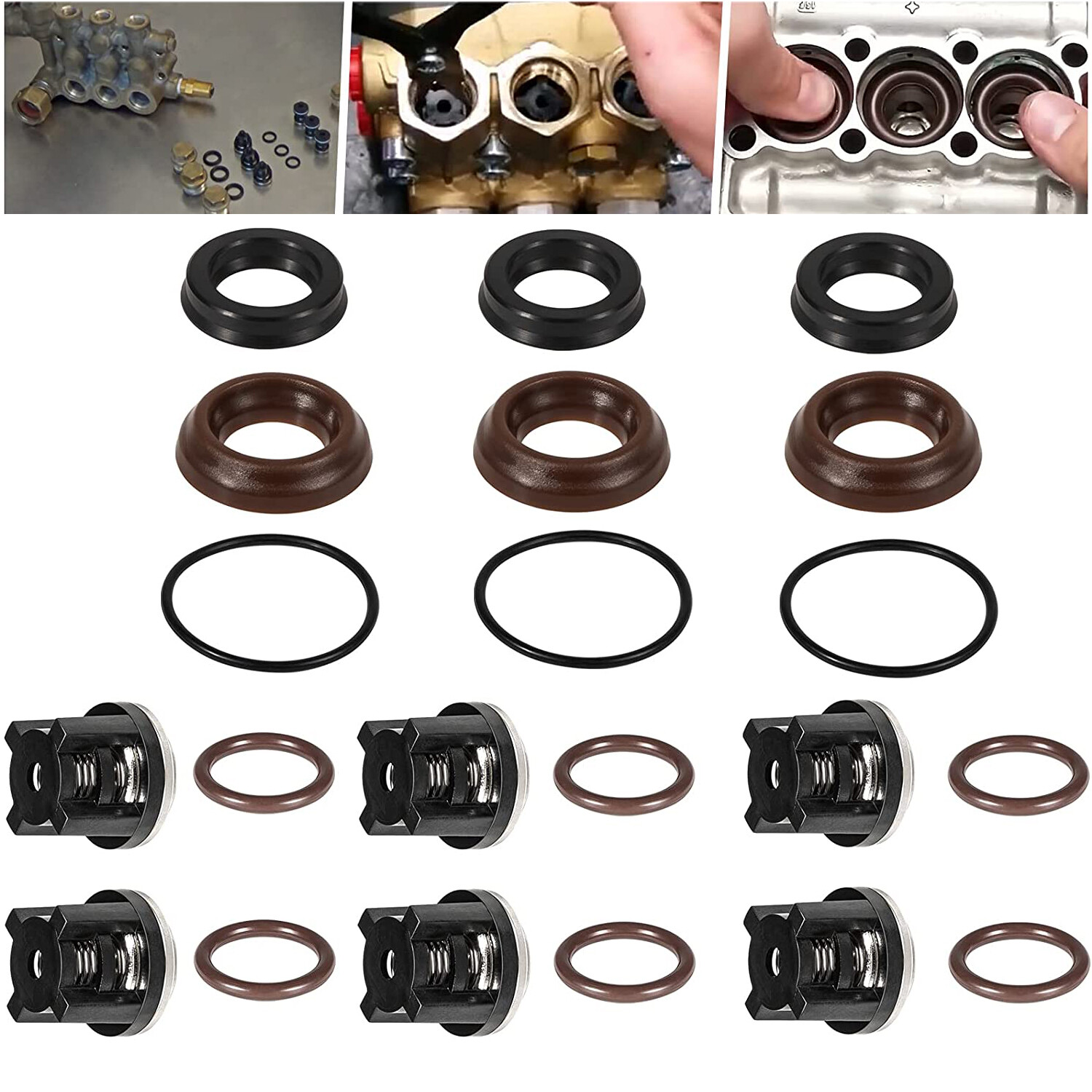 AR1828 Water Pump Check Valves & AR1857 Washer Kits for Annovi Reverberi 18mm XR