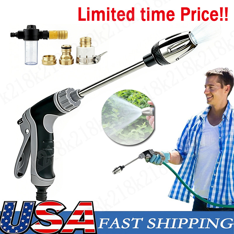 High Pressure Power Washer Water Spray Gun Nozzle Wand Attachment Garden Hose