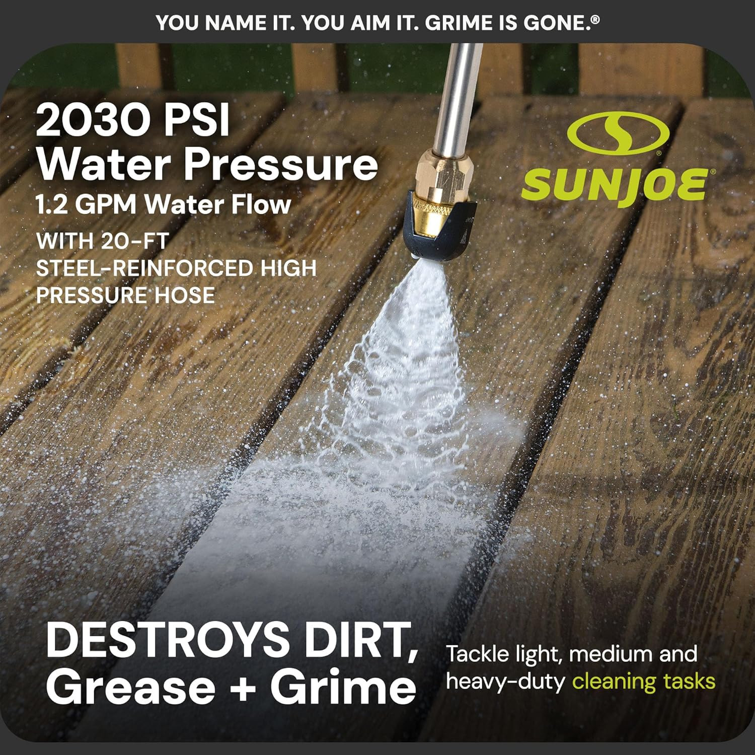 Electric Pressure Power Washer, Heavy-Duty 2500 Max PSI (2030 PSI PWMA Rated) –