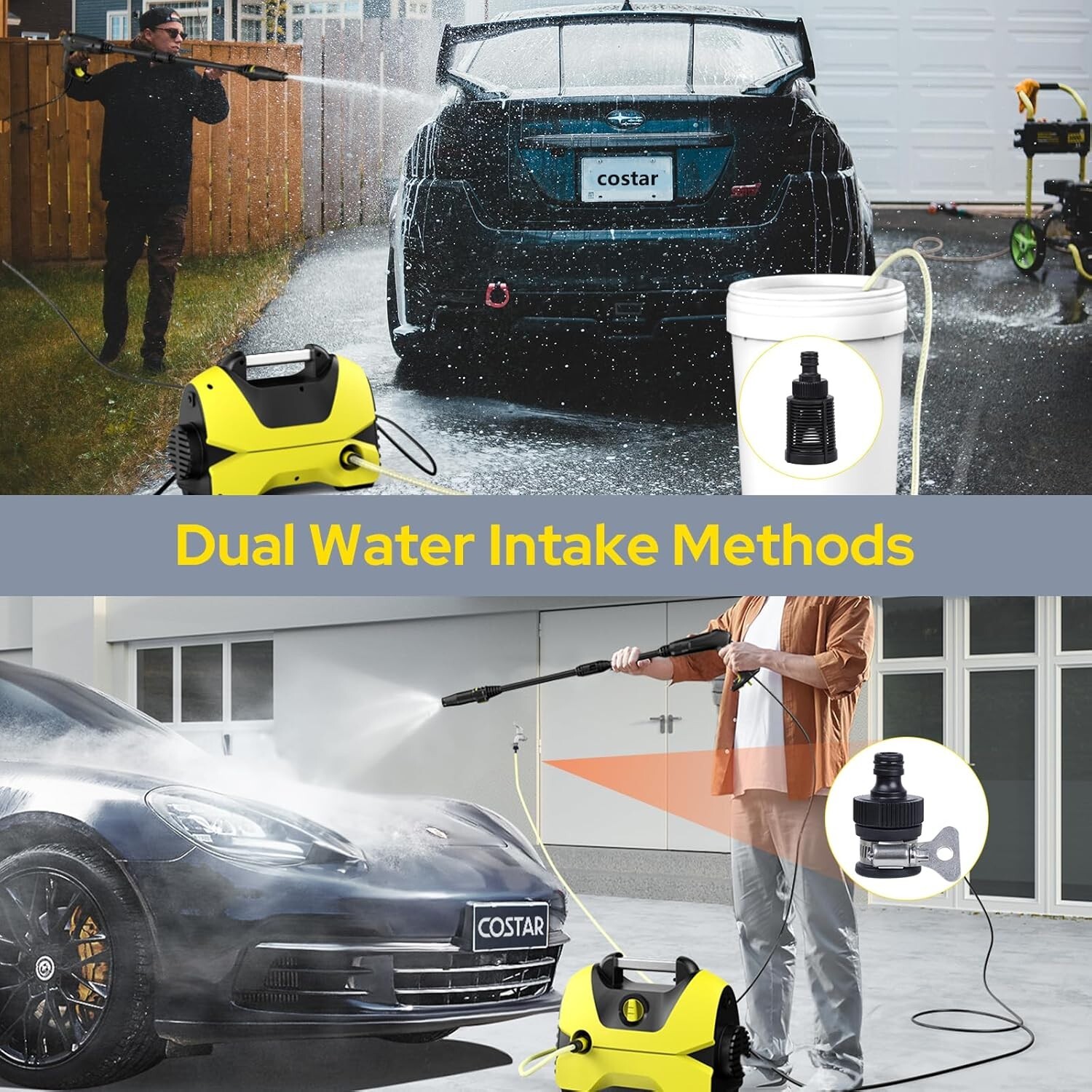 Car Washer High Pressure Pump 2800 Watts | 150 Bars| 10L/Min Flow Rate| 15 Meter