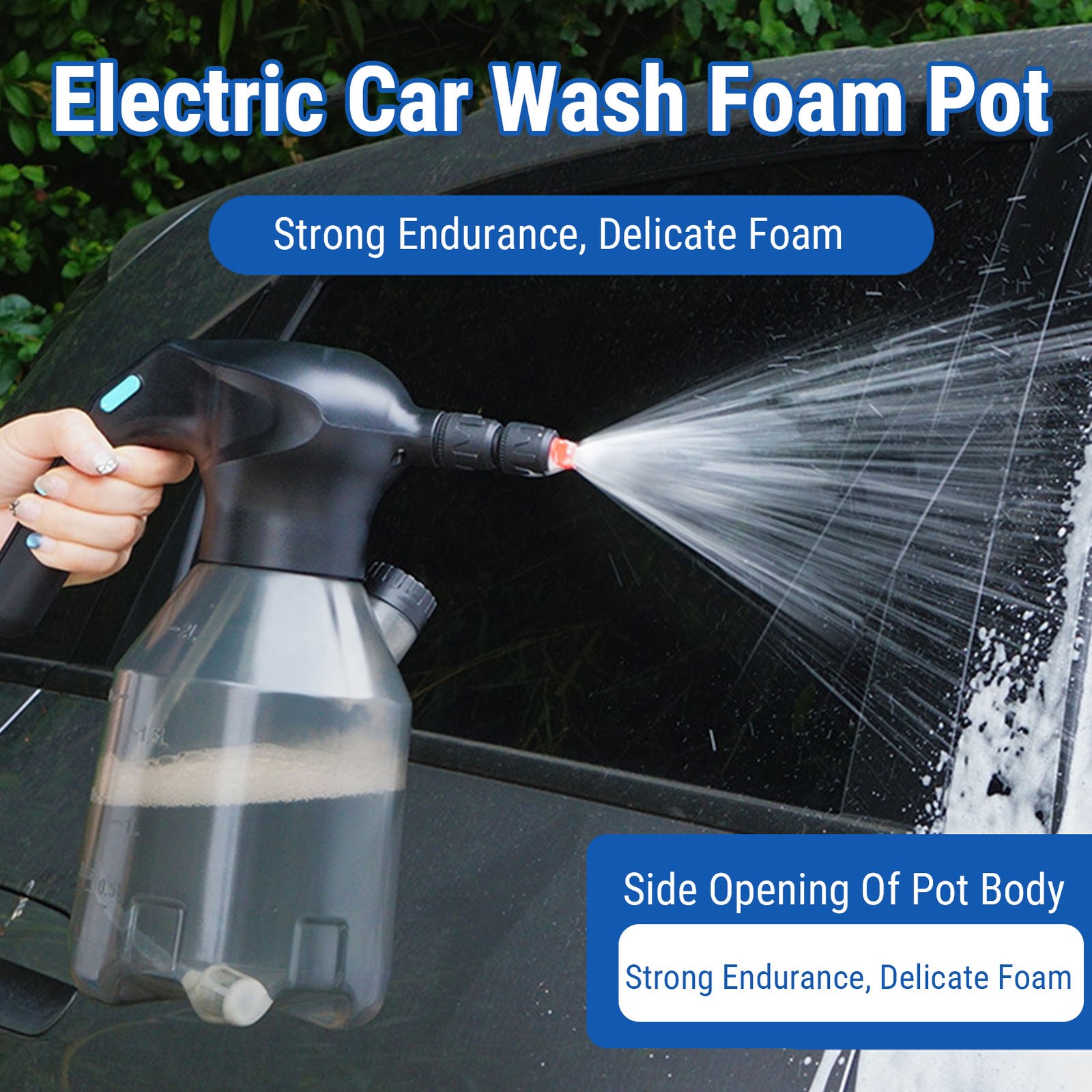 2-Electric Foam Sprayer Large Capacity Cordless Handheld Foam Cannon For Car