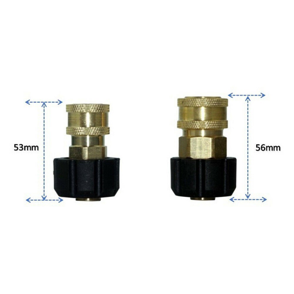 5000psi 1/4 3/8 Quick Connect Female To M22 14/15 Female Pressure Washer Adapter