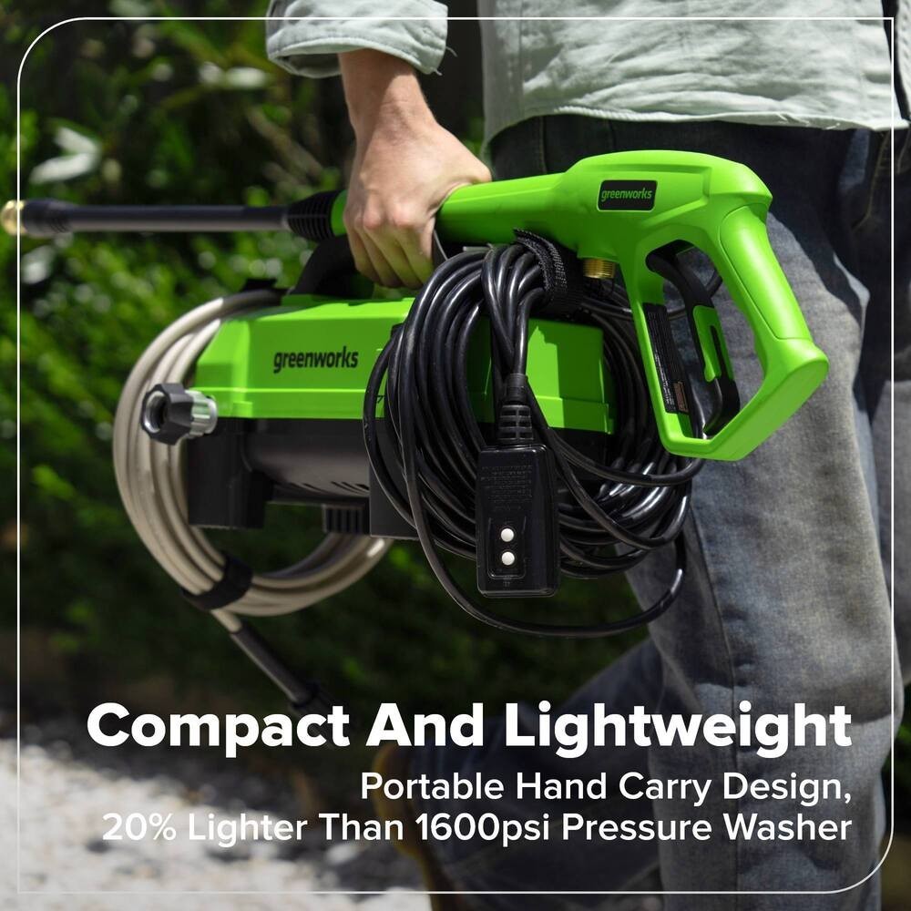 1700 PSI 1.2 Max GPM 13 Amp Corded Electric Pressure Washer Patio Deck Cleaner