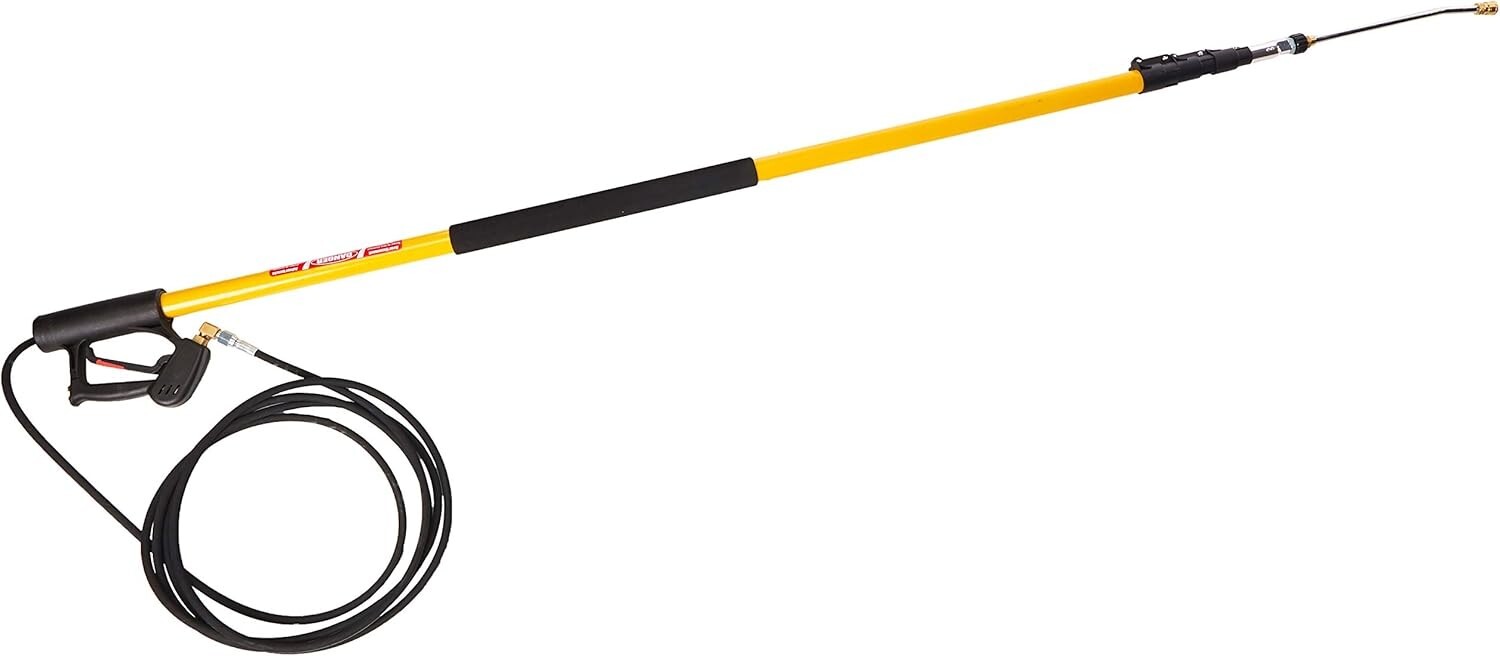 Telescoping Wand, 4-Stage, 24′ Length, 4000 psi, 200 Degree F, 8.0 GPM, Black…