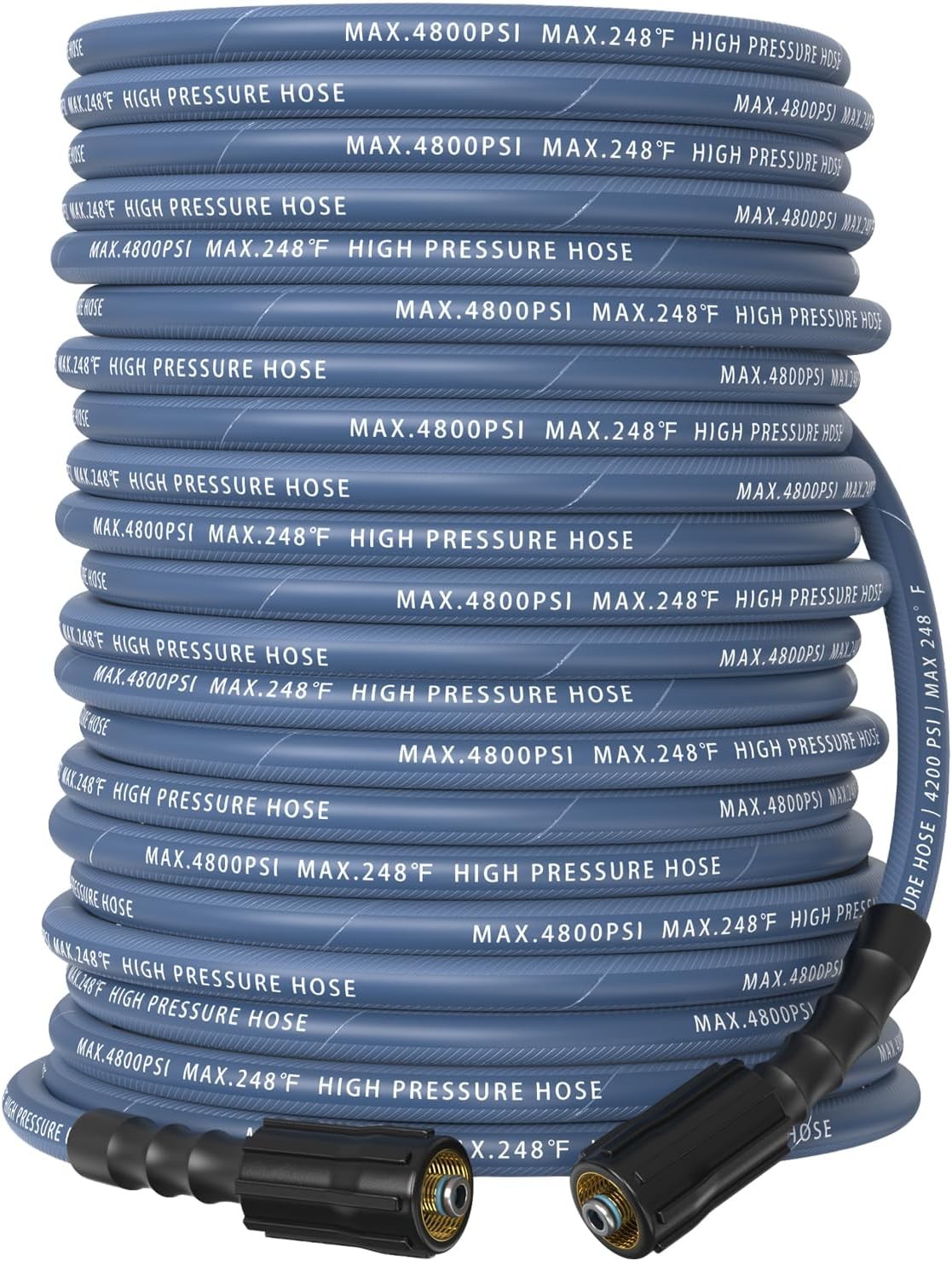 4800 PSI 3/8″ ID Pressure Washer Hose 50 ft with M22-14mm Fittings