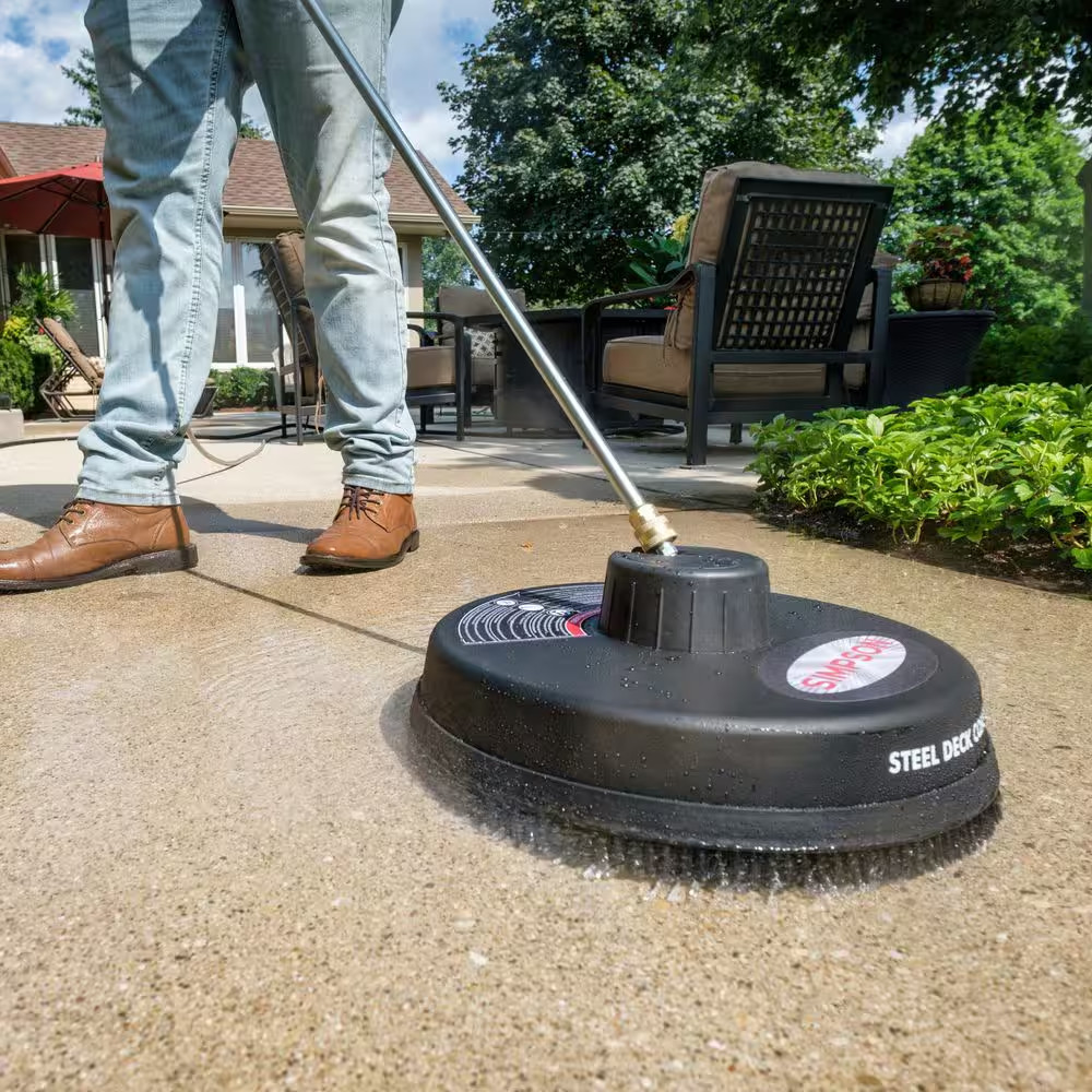 Universal 15 In. 3700 PSI Pressure Washer Surface Cleaner with Nozzle Cleaning T