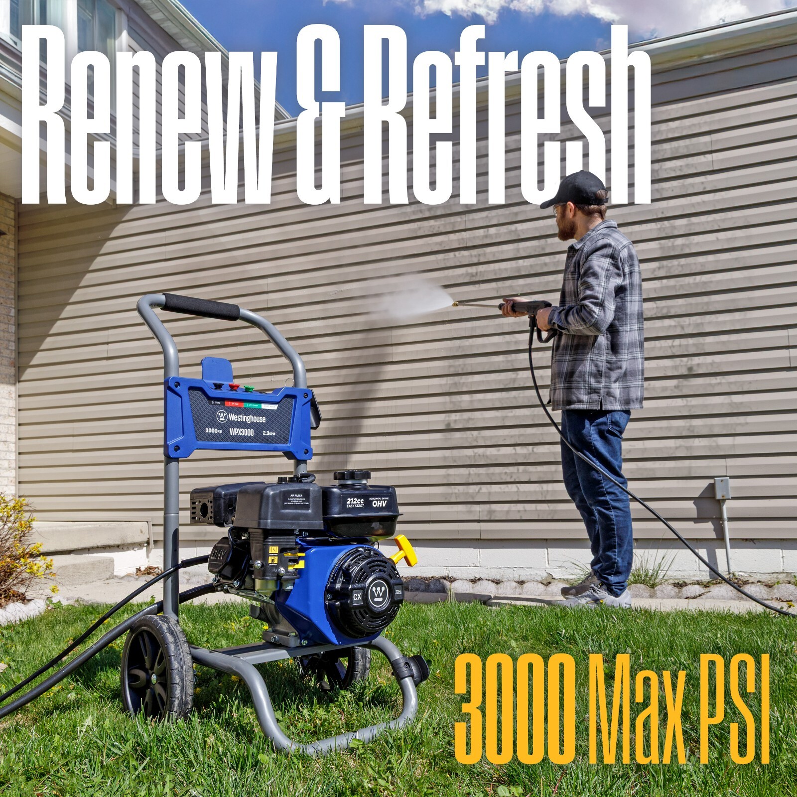 Westinghouse Open Box 3000 PSI 2.3 GPM Gas Powered Pressure Washer