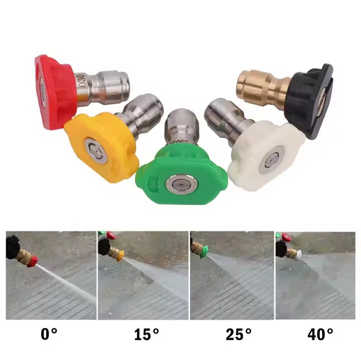 Colored Tip Set For 4 GPM 1/4 Nozzle 5 Pcs High Pressure Nozzle Pressure Washer
