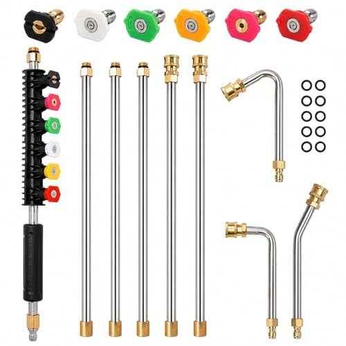 Pressure Washer Extension Wand Upgrade, 9 Pack Power Washer Lance with 99 INCH