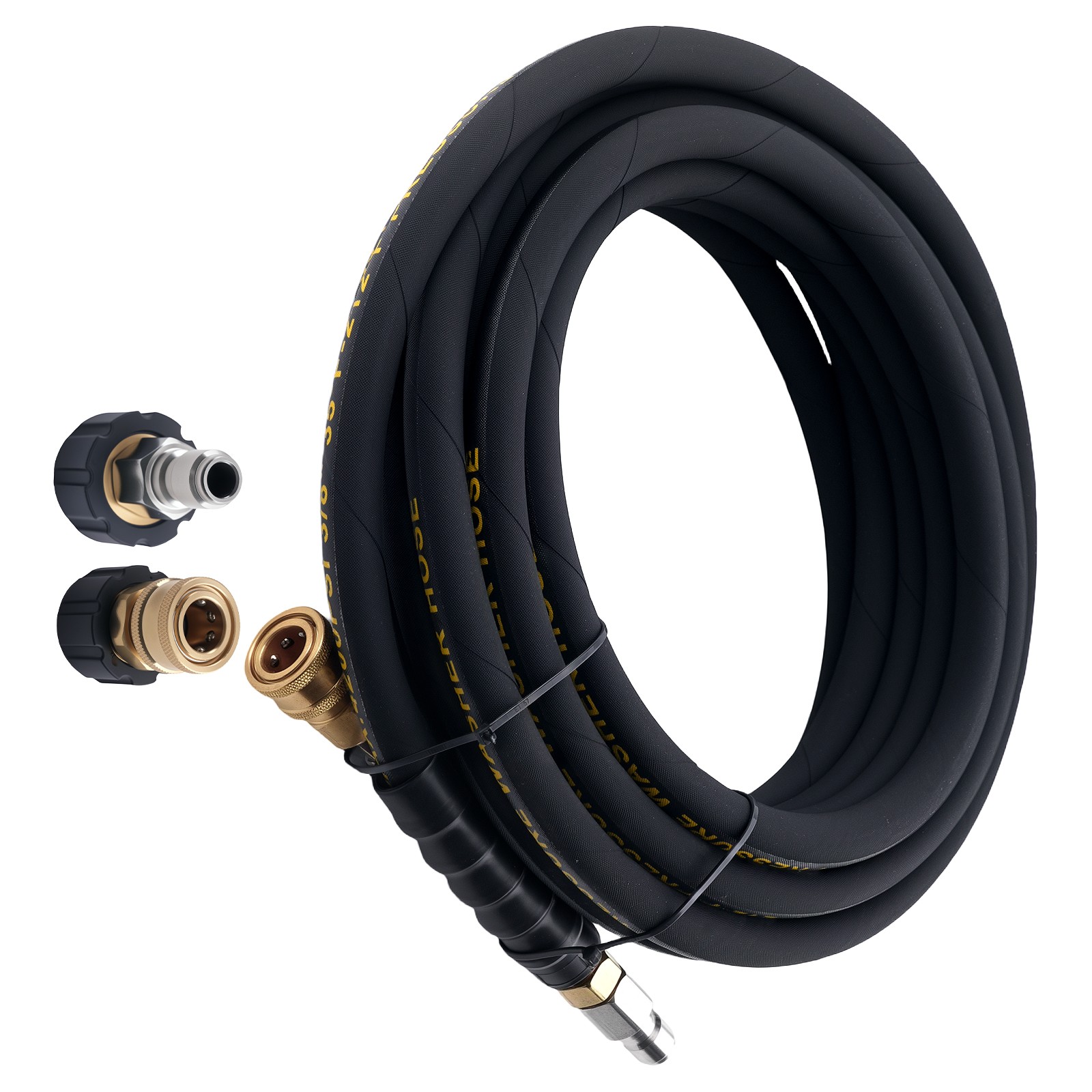 25ft 3/8″ High Pressure Washer Hose 4200PSI Steel Wire Braided Super Flexible