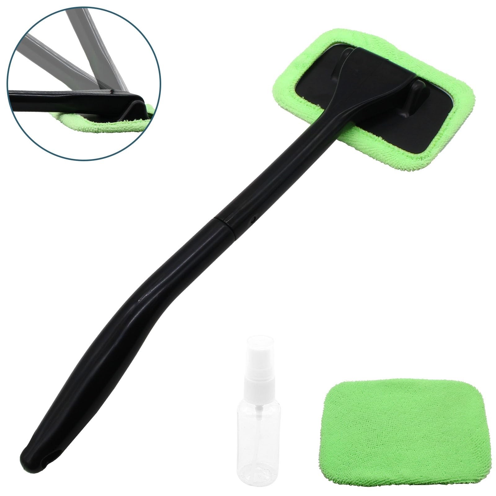 Rierdge Car Window Cleaner Kit Windshield Cleaning Tool with Extendable Long…