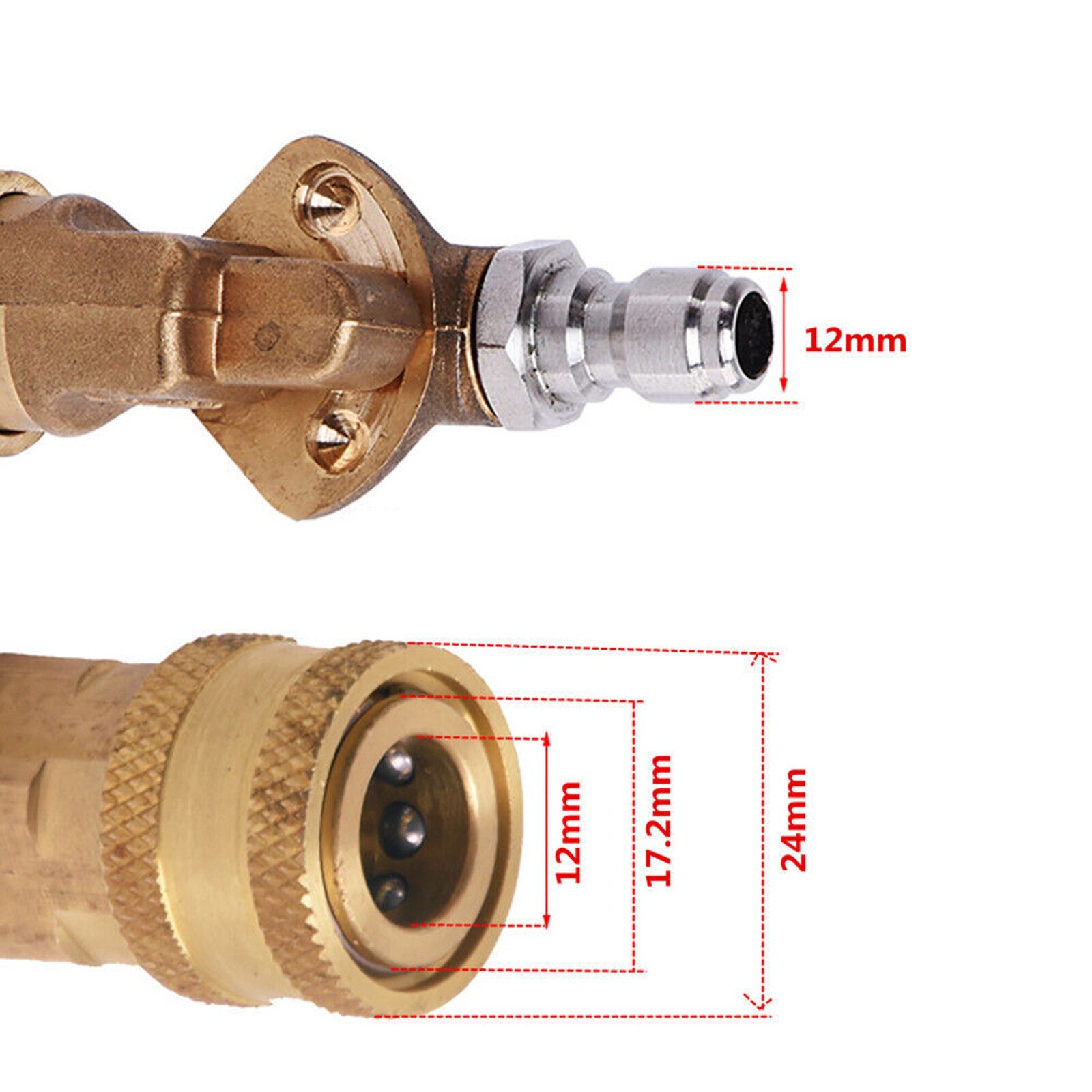 1/4 in Quick Pivoting Coupler 240 Degree 4500 PSI For Pressure Washer Rotation