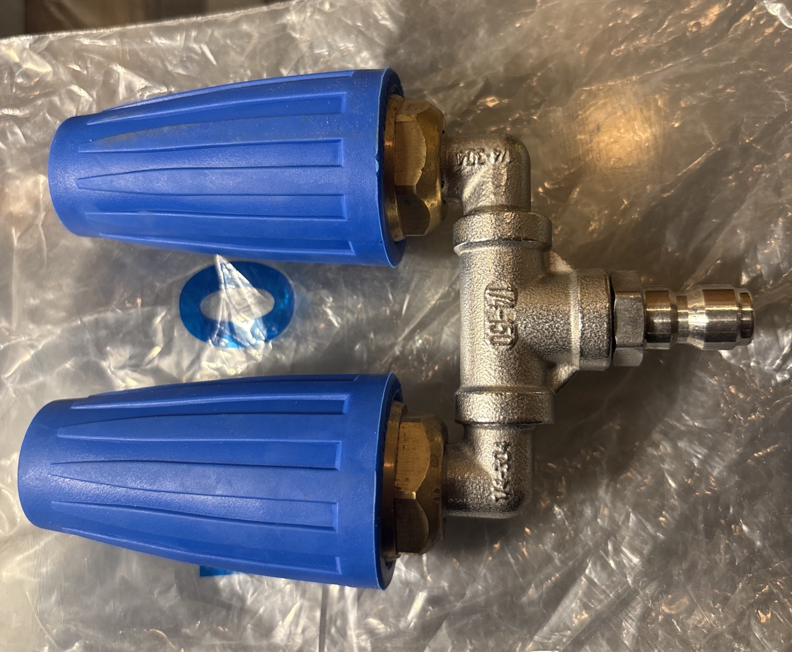 Rotating Pressure Washer Dual Turbo Nozzle Spray Tip 1/4″