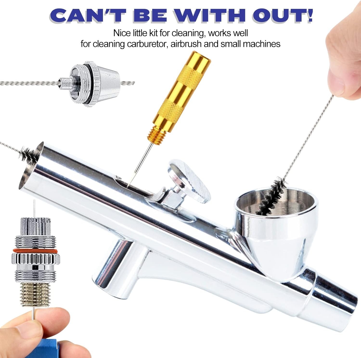Torch Tip Cleaner, Stainless Steel Carburetor Cleaning Kit Heavy Duty, Densit…