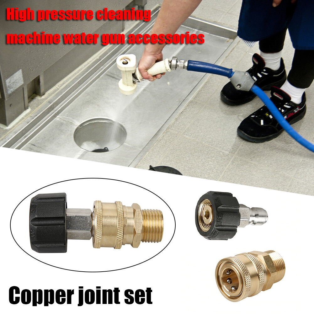 Quick Connect 2Pcs/Set Pressure Washer Adapter M22-14 mm Swivel to 3/8 inch