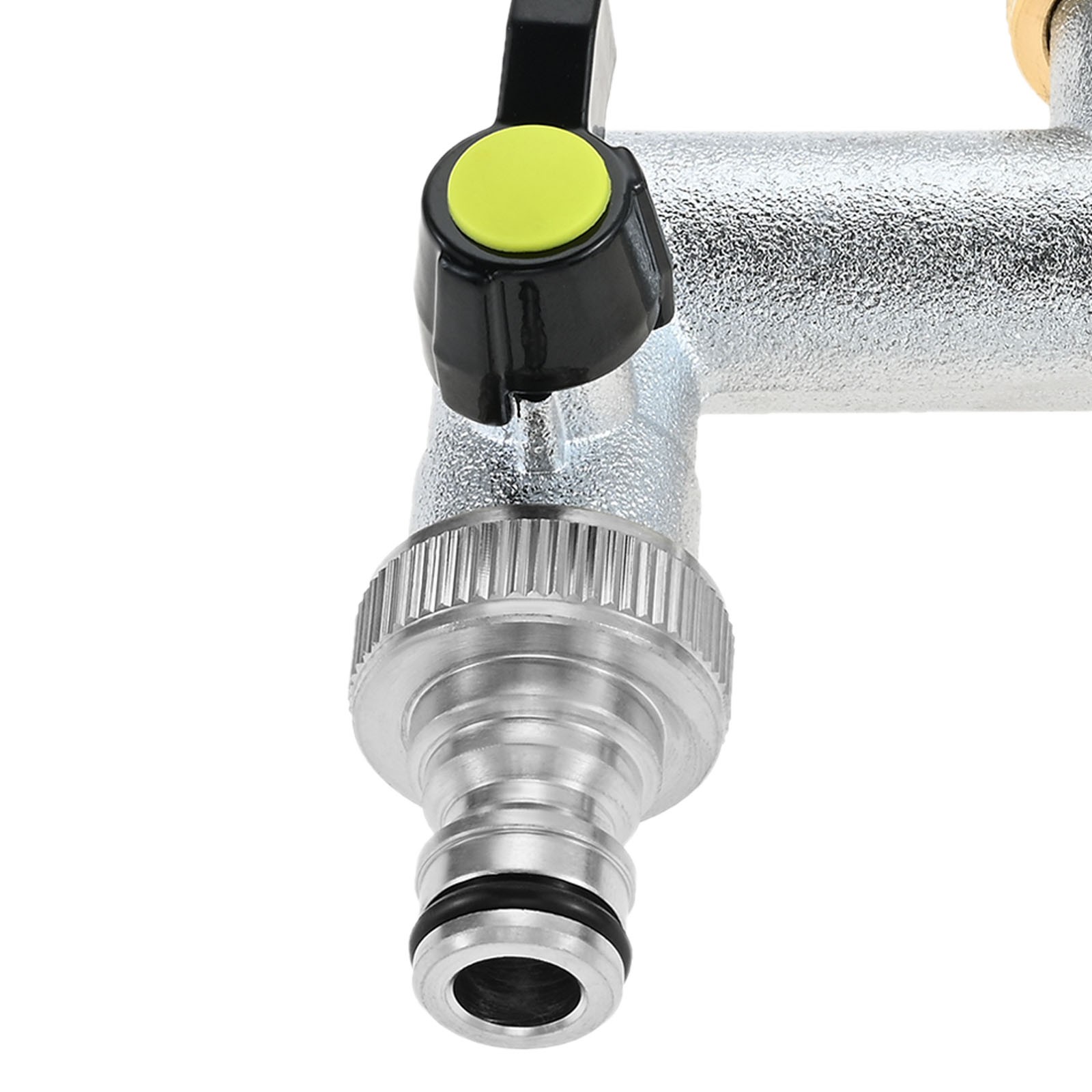 2-Way Tap Water Connection Distributor Kit Brass Parts 3/4″ with Shut-off Valve