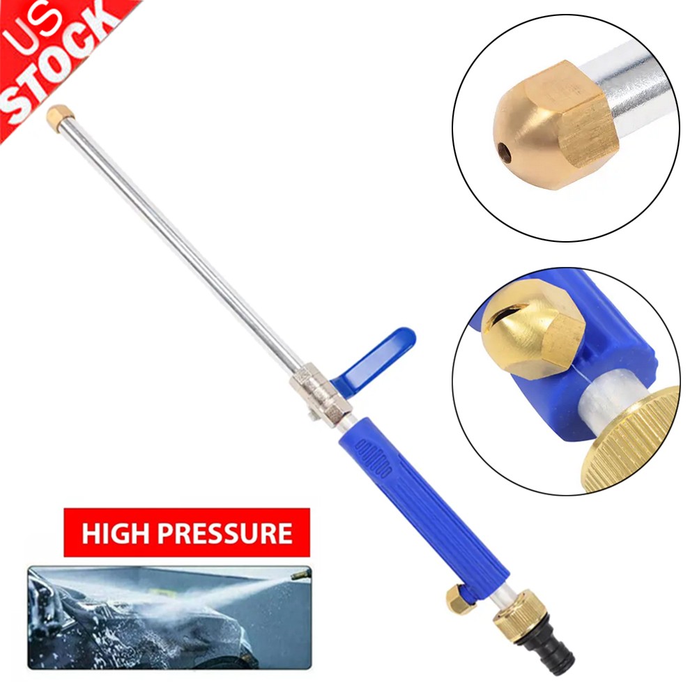 Hydro Jet High Pressure Power Washer Water Spray Gun Nozzle For Garden Car Hose