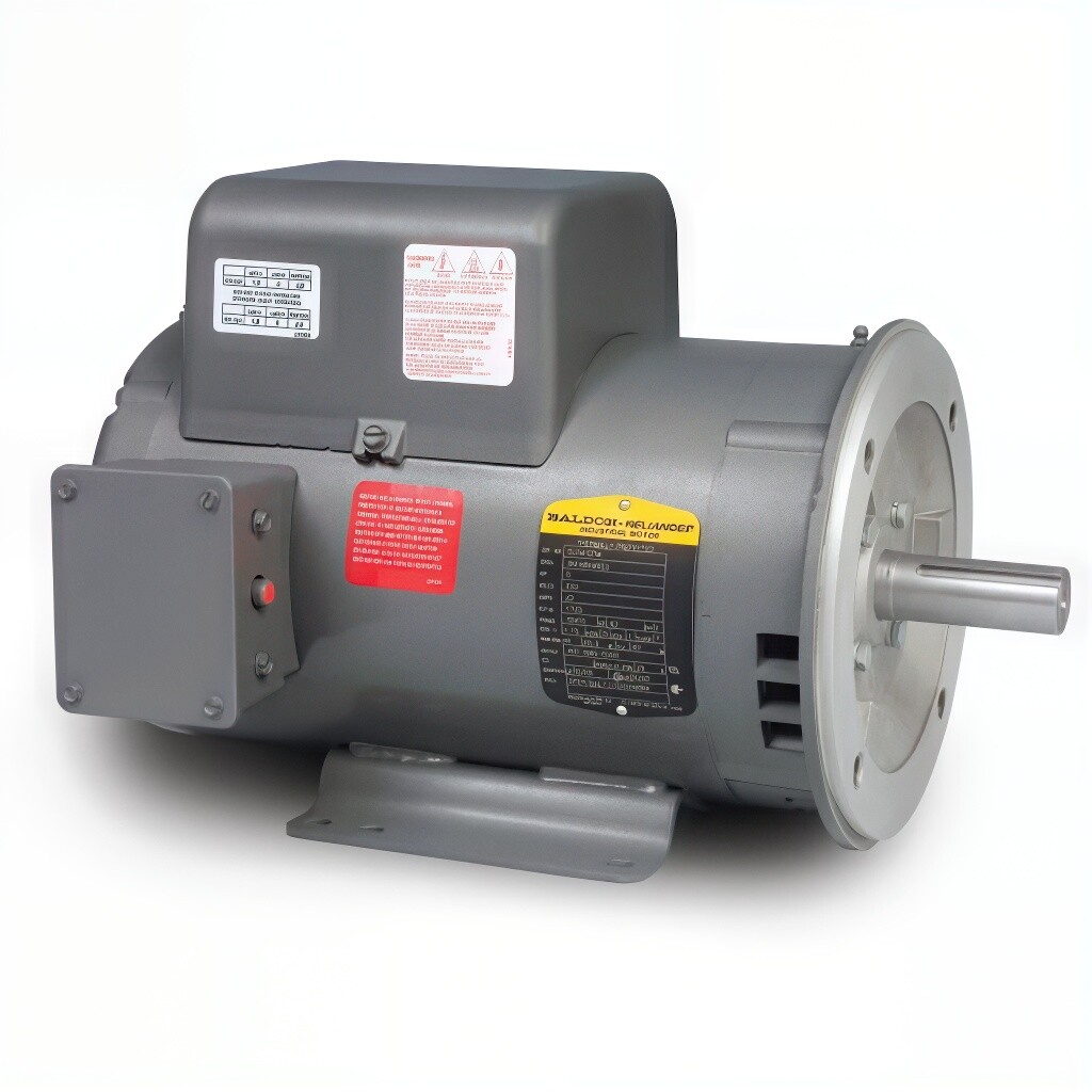 Baldor Motor 5.0 HP, 208/230V 1 PH, 1725 RPM, 184TC Frame