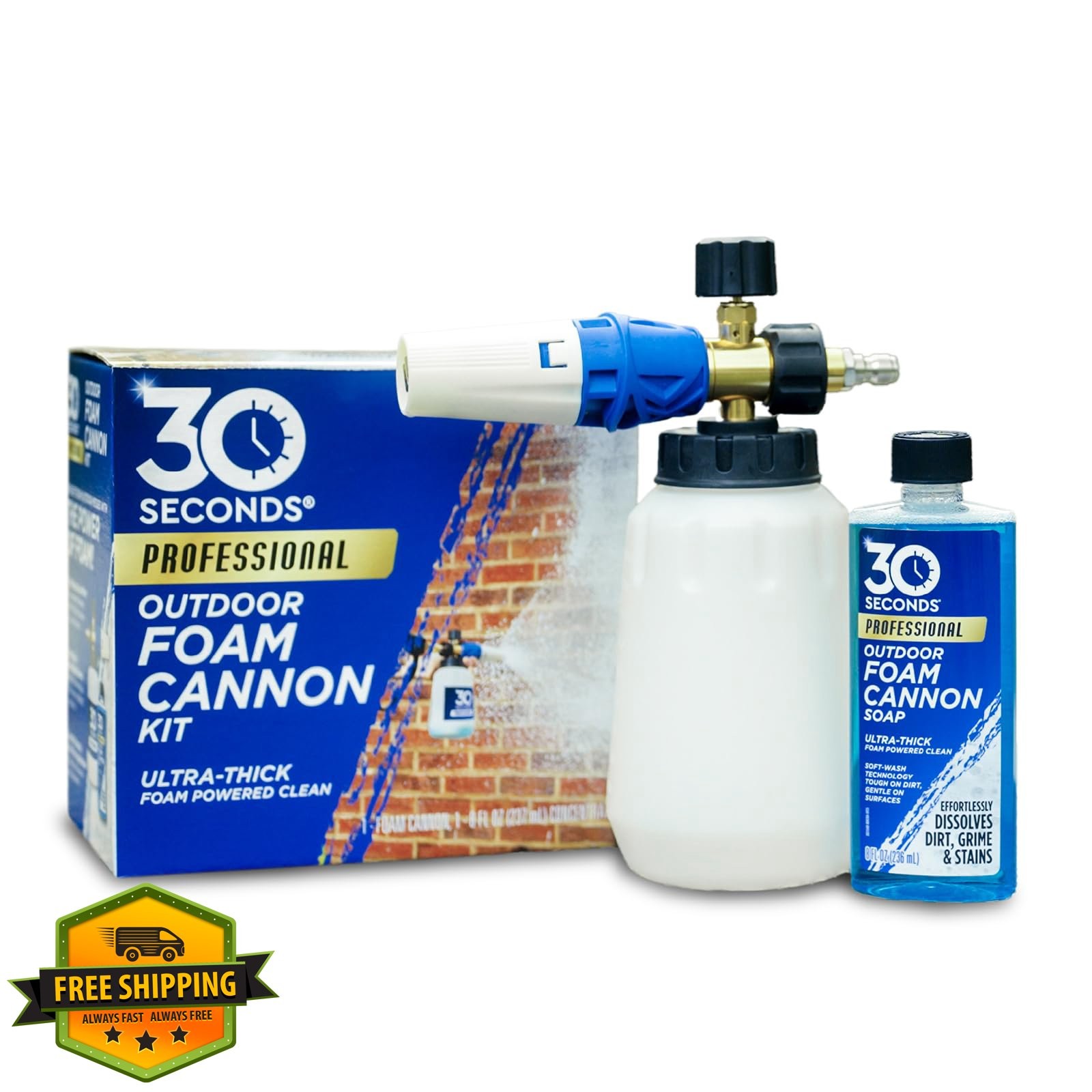 30 SECONDS Foam Cannon Kit w/8oz Soap