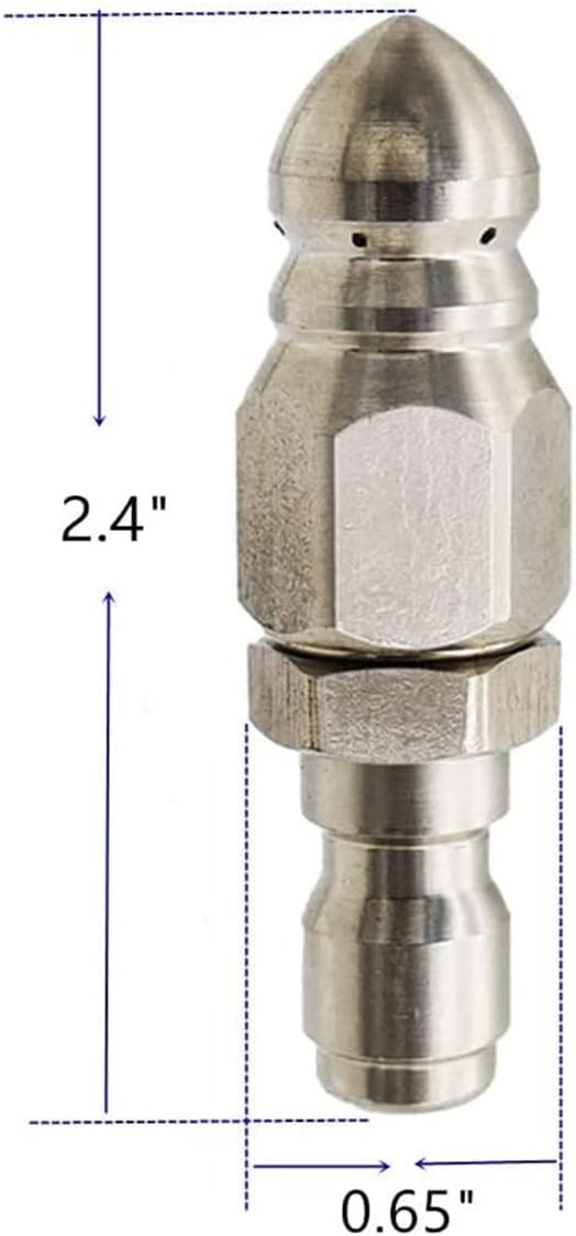 Compact Mini Sewer Jet Nozzle for Pressure Washer – Effortless Drain Cleaning