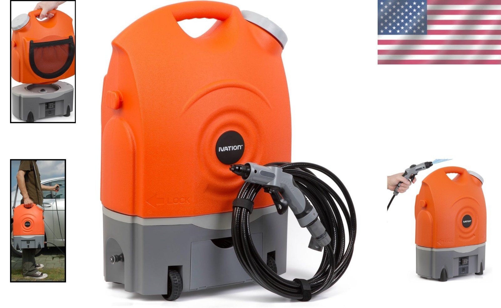 Versatile Spray Washer – Convenient 4.5 Gallon Tank & Ergonomic Trigger Design