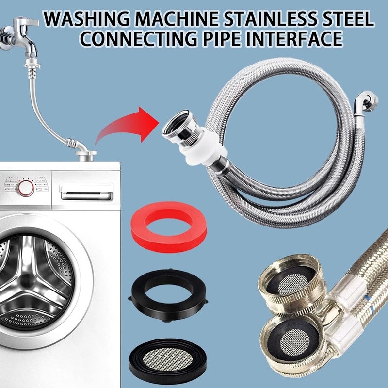 Universal Filter Hose Washers Kit Garden Hose Bath Faucet Washing Machine New