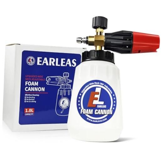 Foam Cannon for Pressure Washer, 1 Liter Bottle, 1/4 Inch Quick Connector,