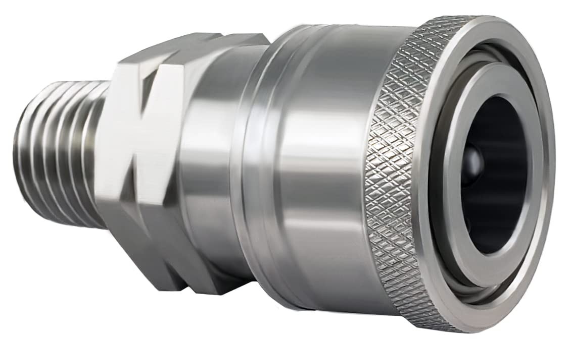 UW11PW4712 2 PCS 1/4 Inch Female Coupler Stainless Steel Fitting Joint