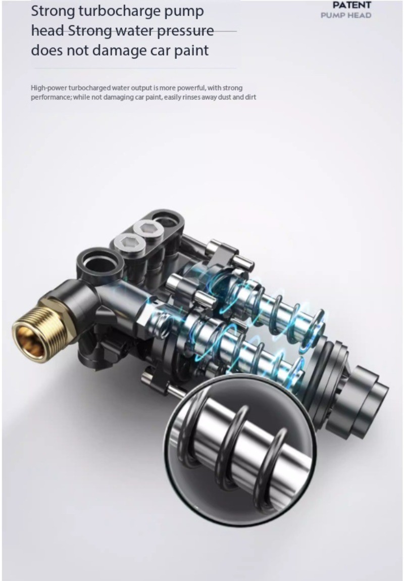 High-pressure Car Wash Machine, High-powered Portable Water Pump for Home Use