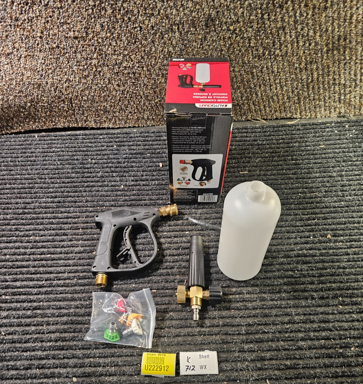 AutoCraft AC4700 Pressure Washer Gun w/ Foam Cannon Rated upto 4,350PSI(300 bar)