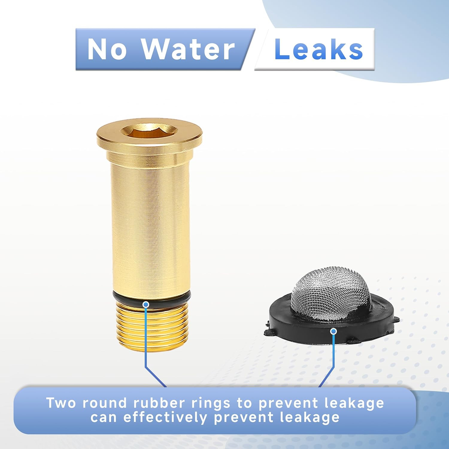 Pressure Washer Pump Parts Water Inlet Fitting, 3/4″ Female to 3/8″ Male Pressur